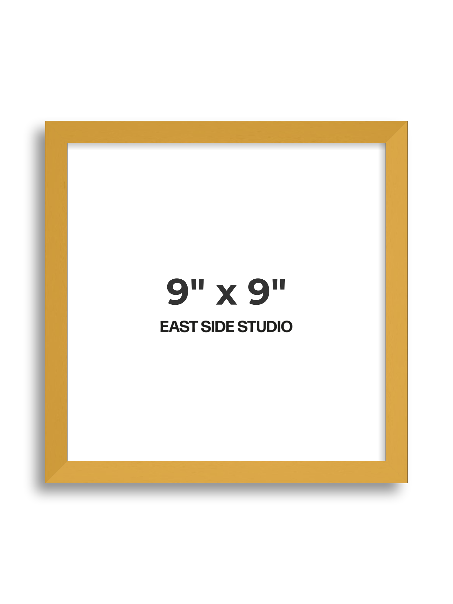 Mustard Yellow 9" x 9" picture frame