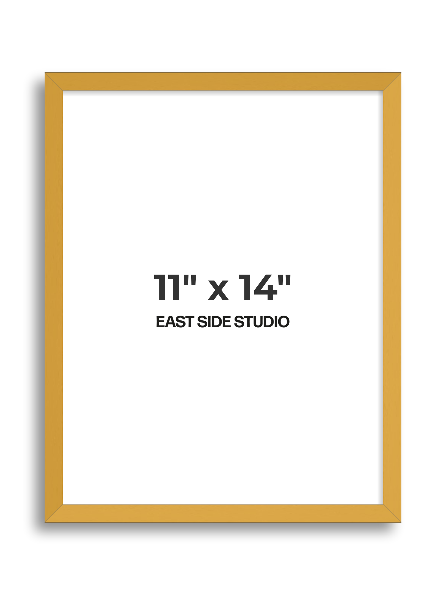 Mustard Yellow 11" x 14" picture frame