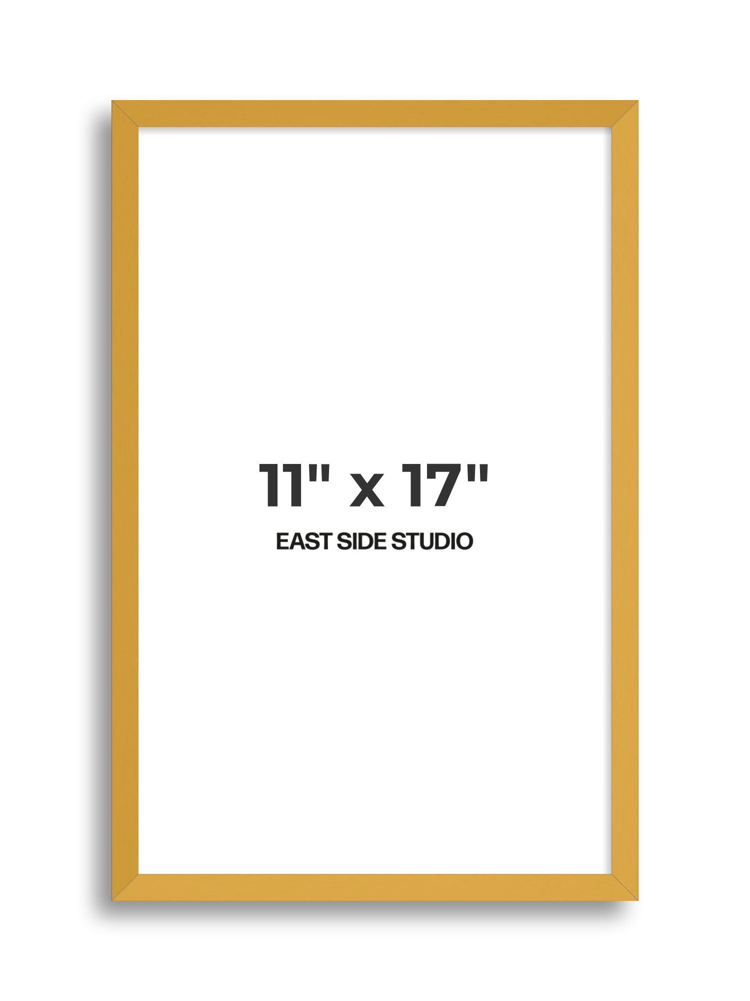 Mustard Yellow 11" x 17" picture frame