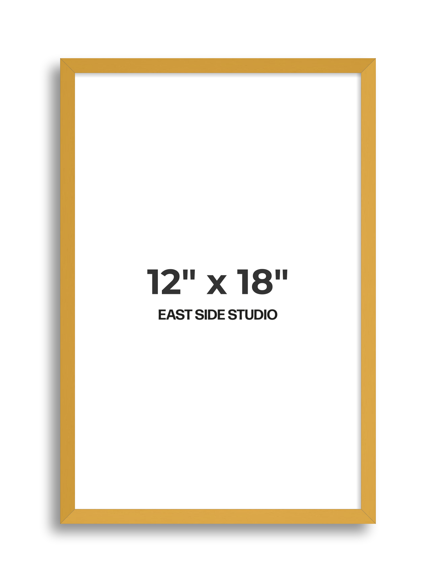 Mustard Yellow 12" x 18" picture frame