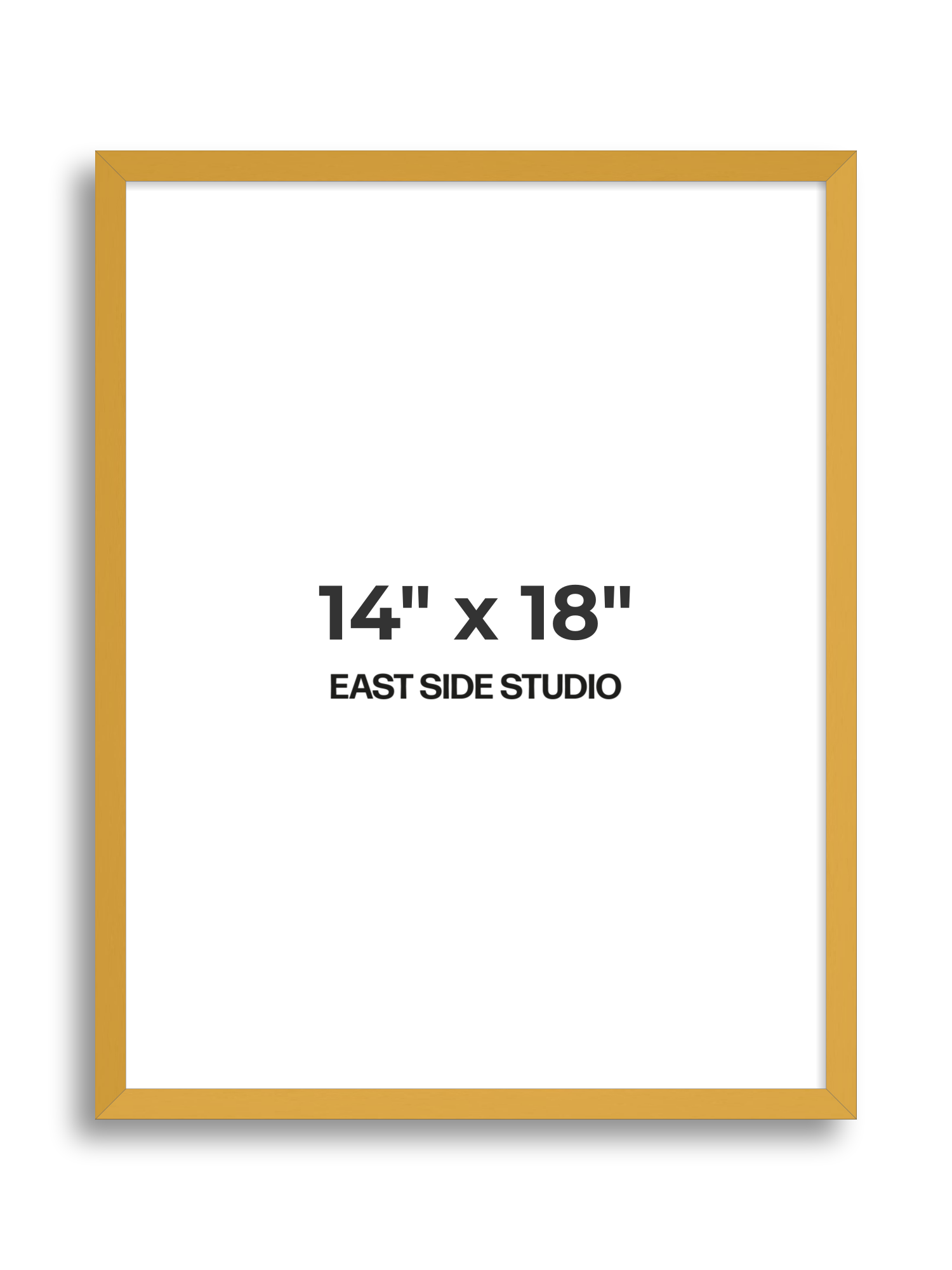 Mustard Yellow 14" x 18" picture frame