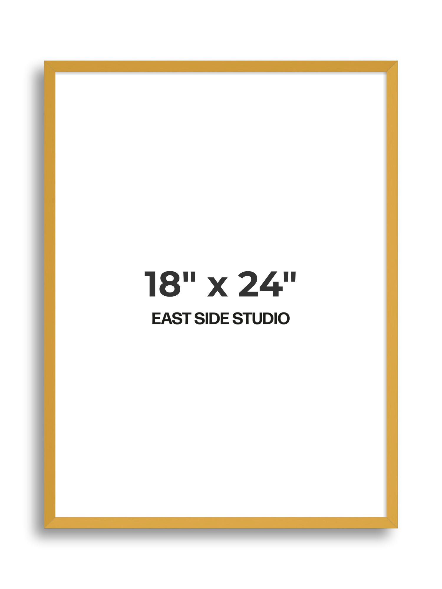 Mustard Yellow 18" x 24" picture frame