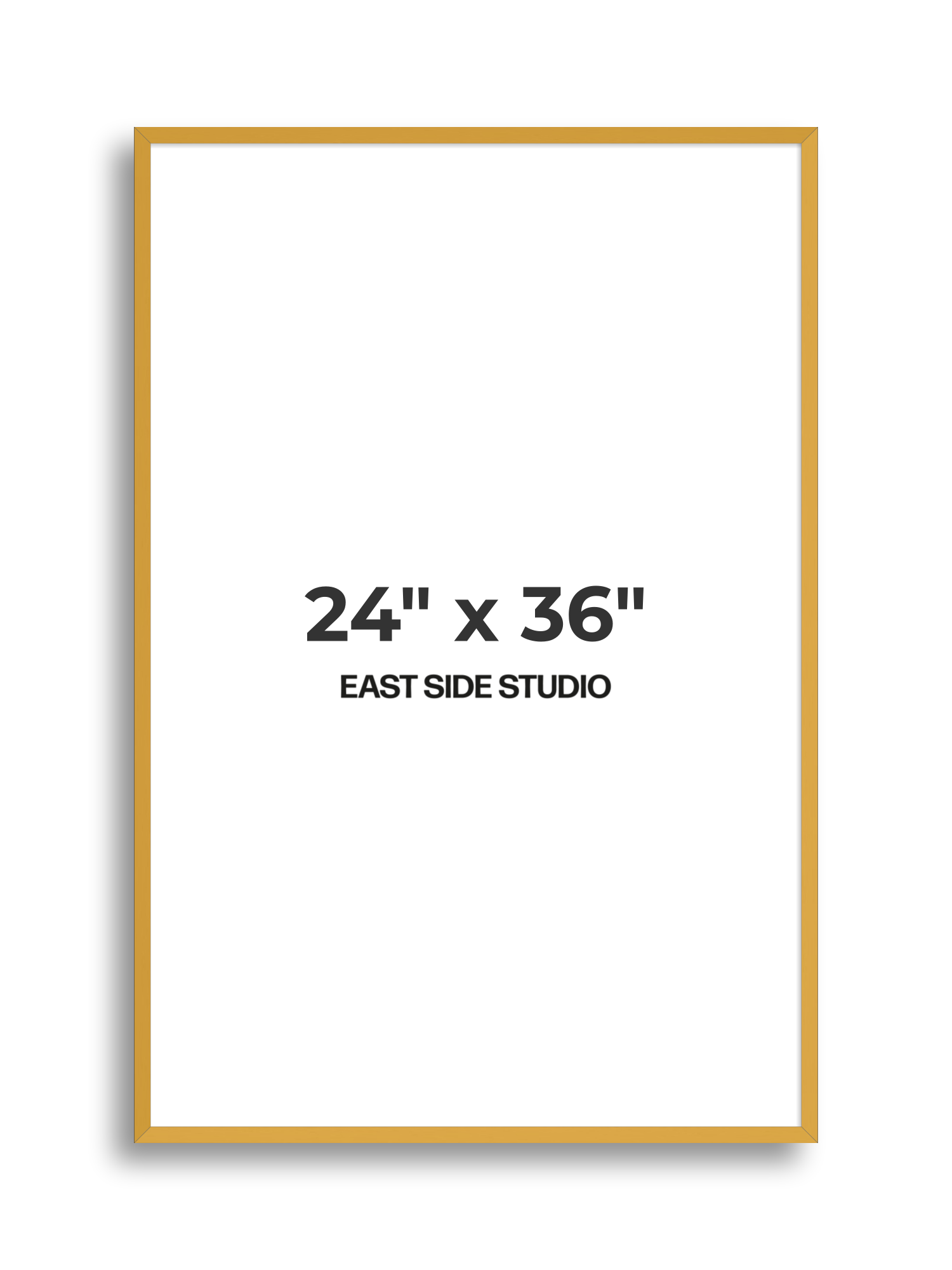 Mustard Yellow 24" x 36" picture frame