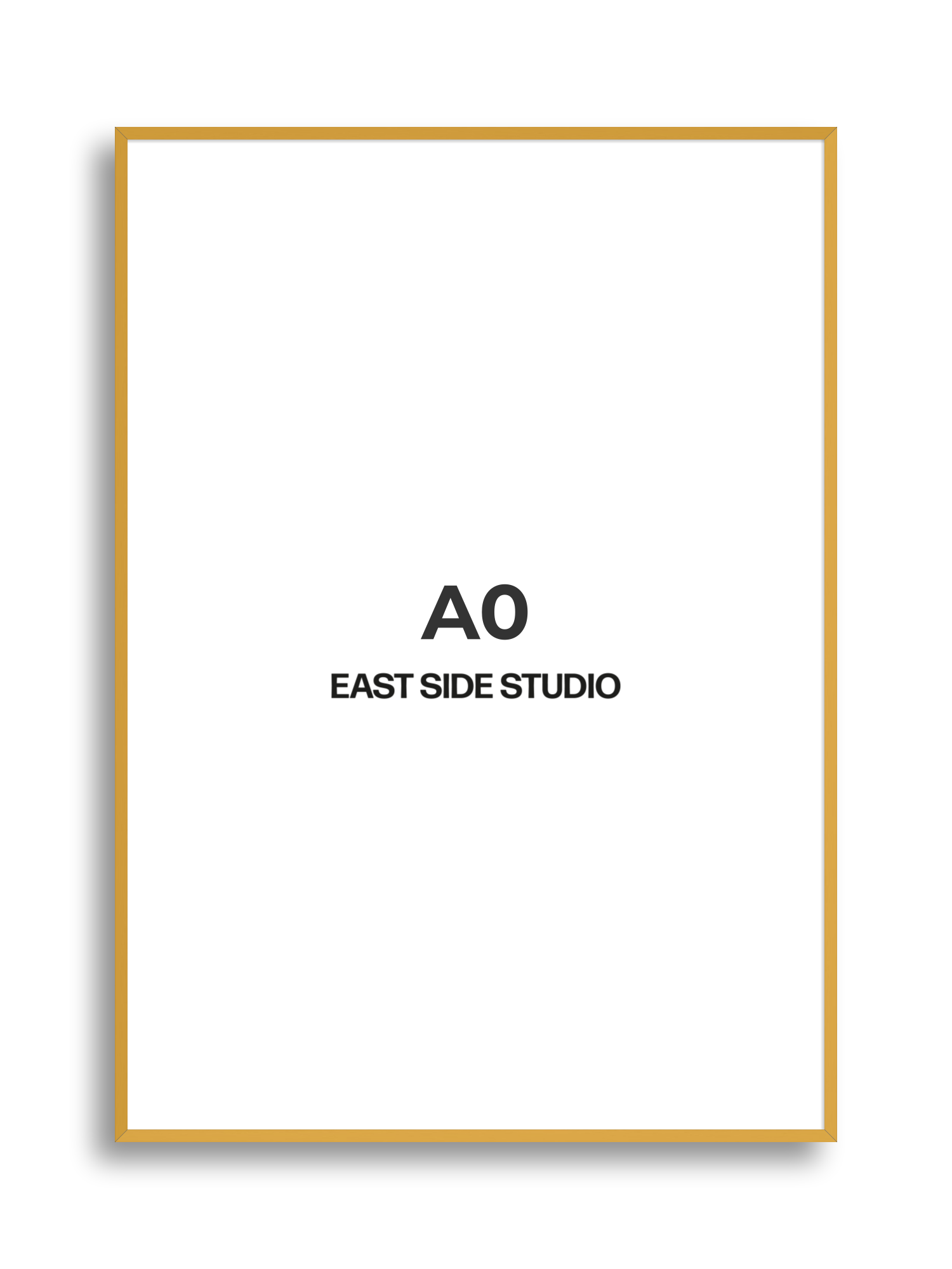 Mustard Yellow A0 picture frame