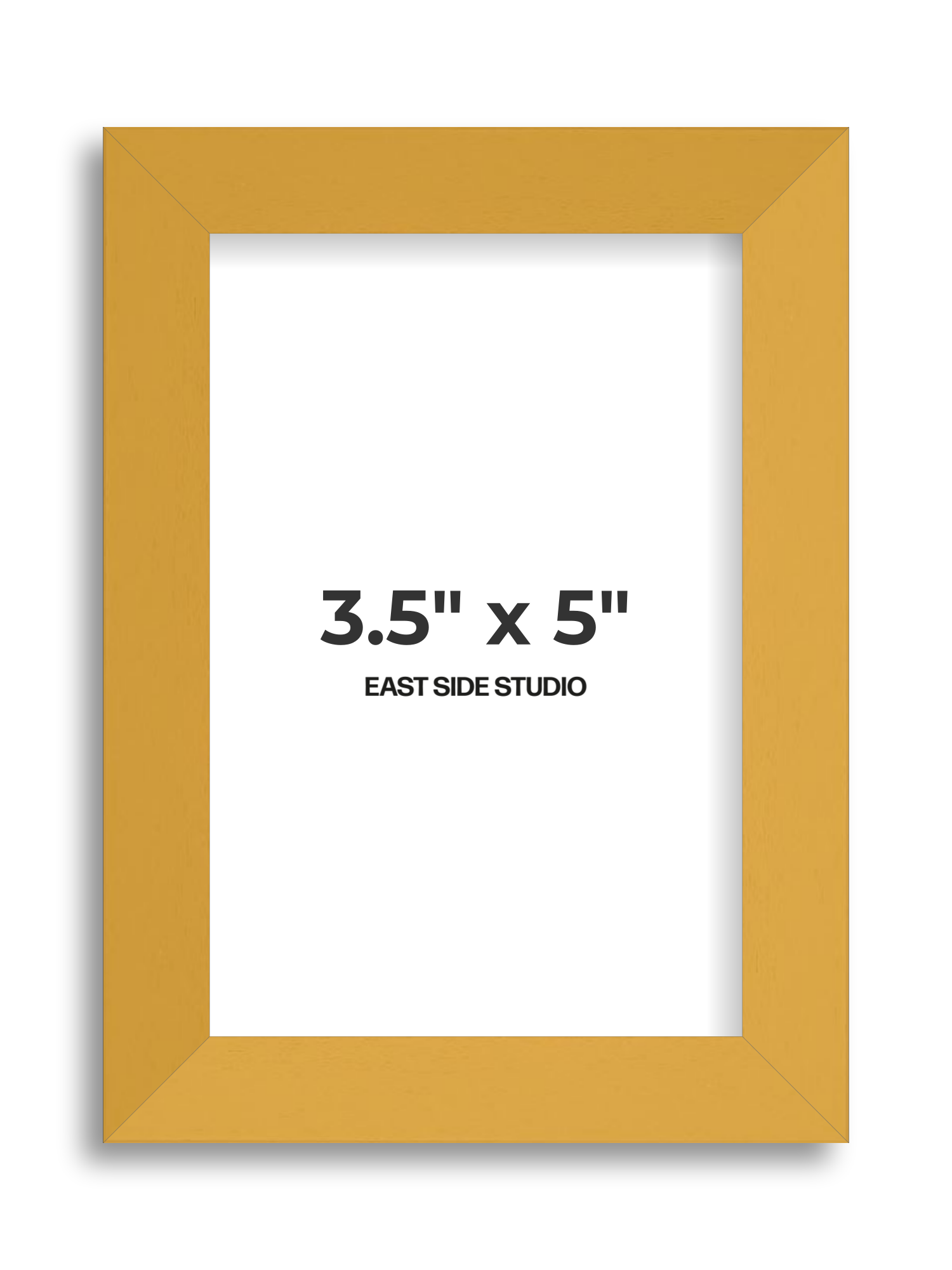 Mustard Yellow 3.5" x 5" picture frame