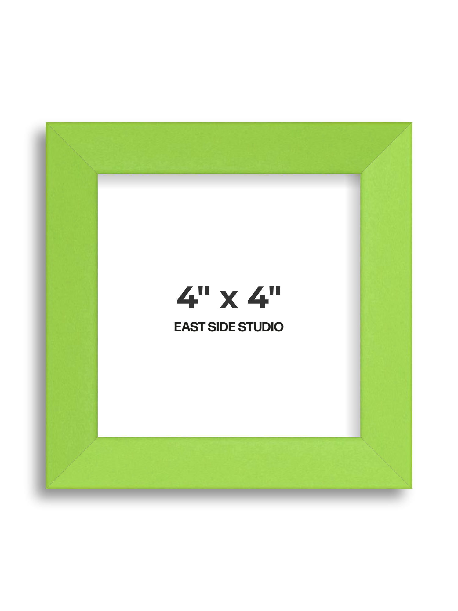 Lime Green 4" x 4" picture frame