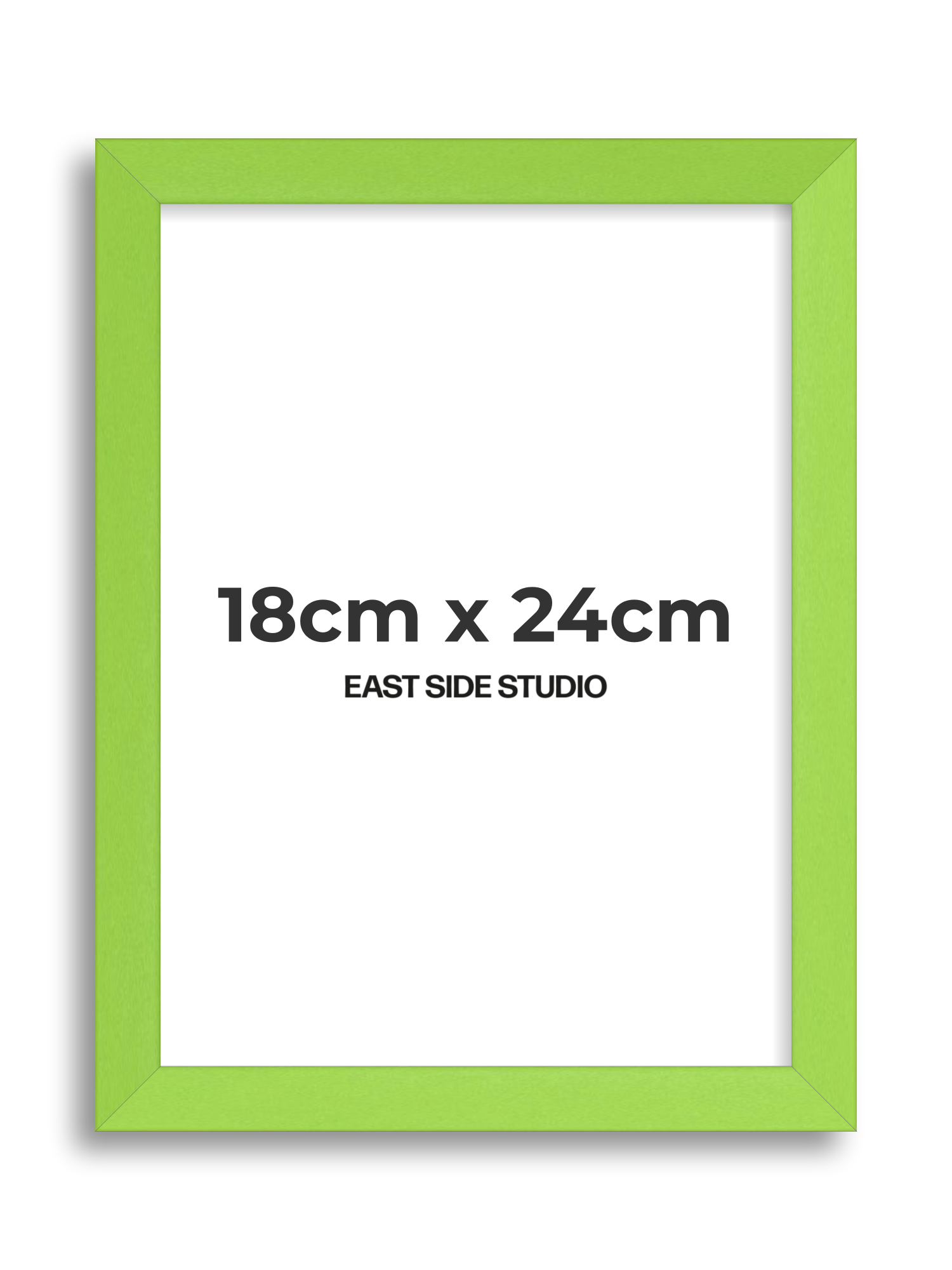 Lime Green 18cm x 24cm picture frame