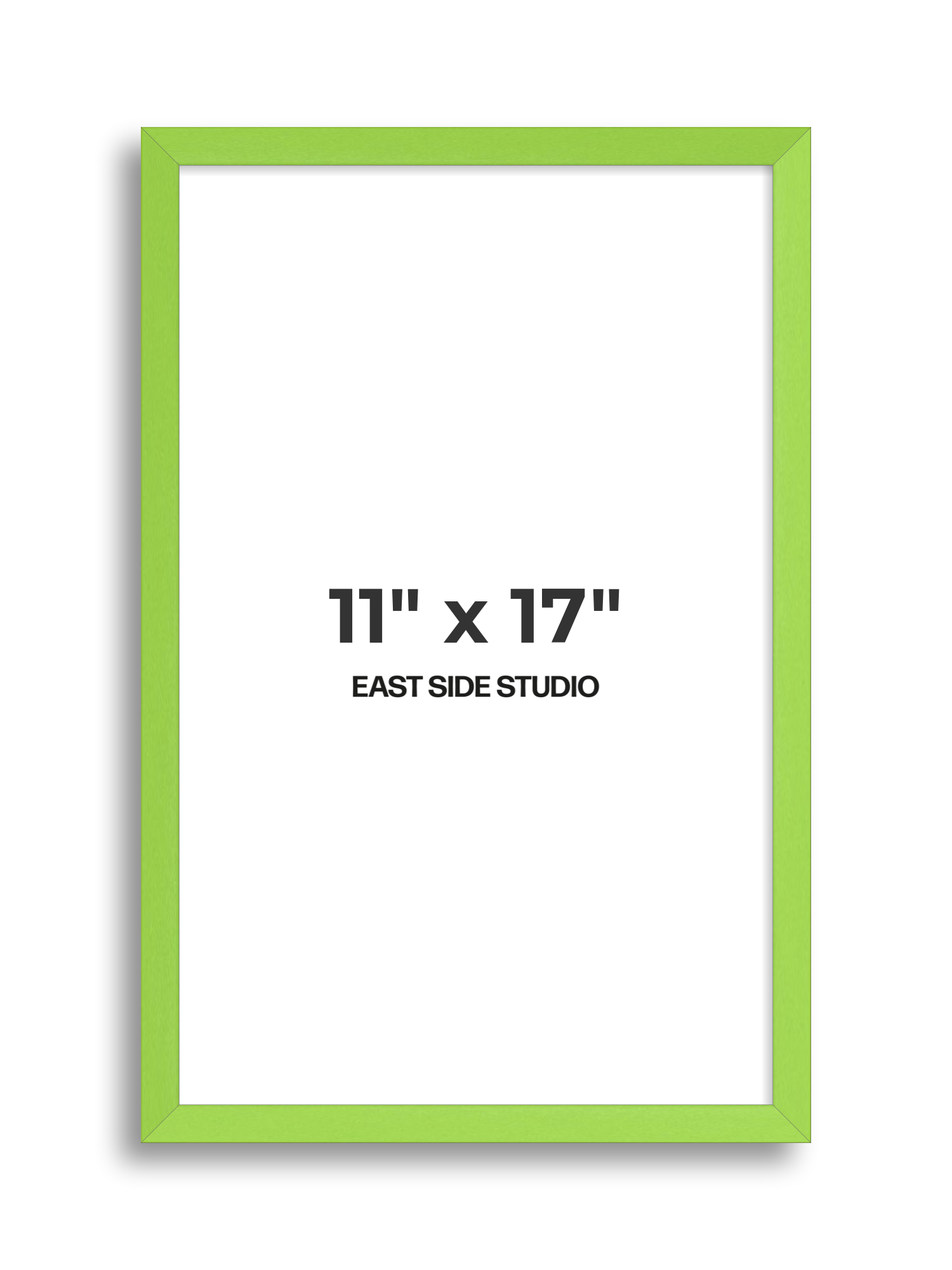 Lime Green 11" x 17" picture frame