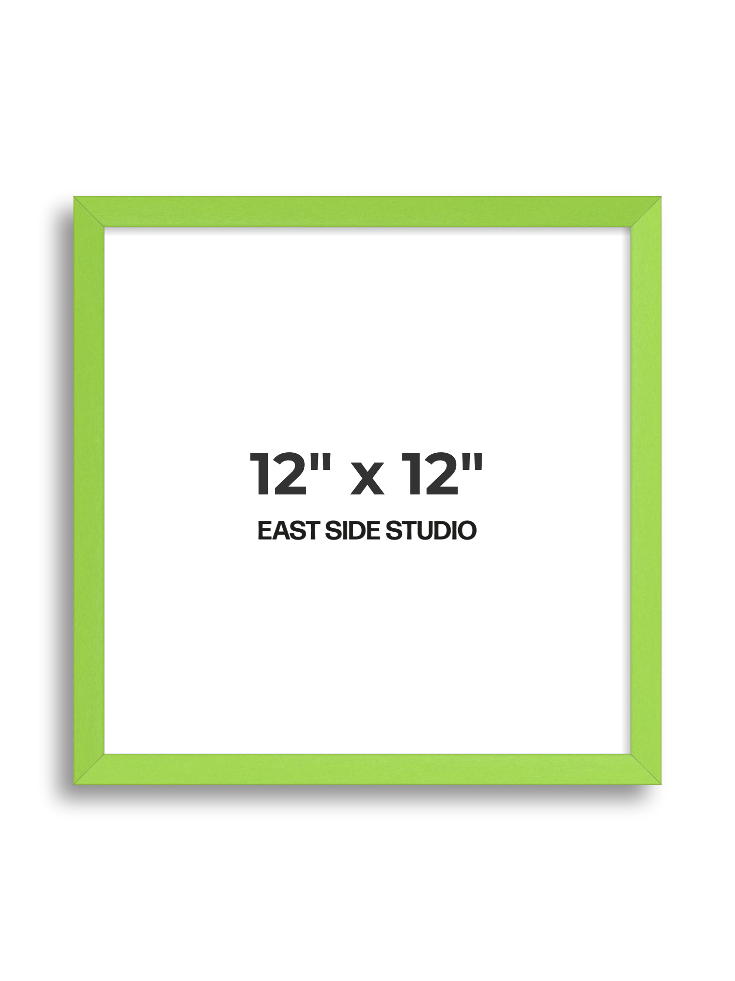 Lime Green 12" x 12" picture frame