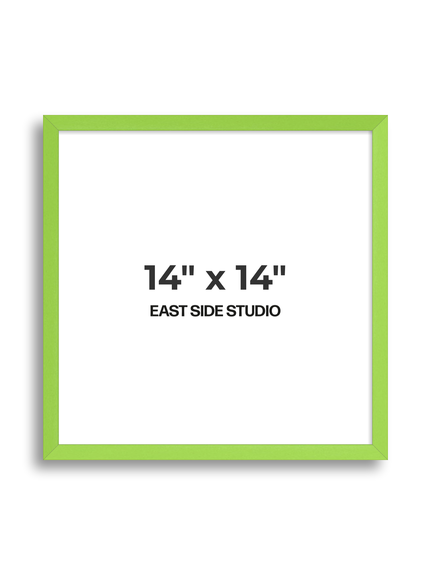 Lime Green 14" x 14" picture frame