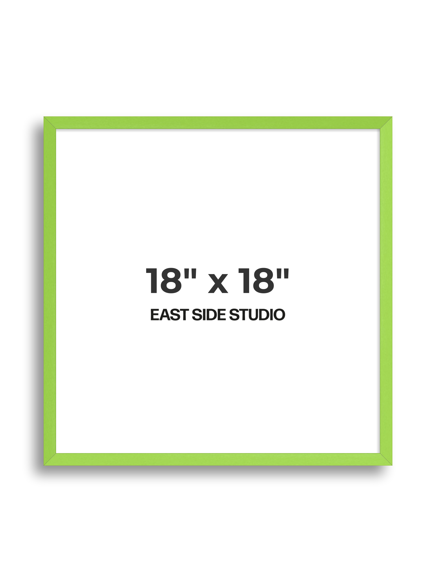 Lime Green 18" x 18" picture frame