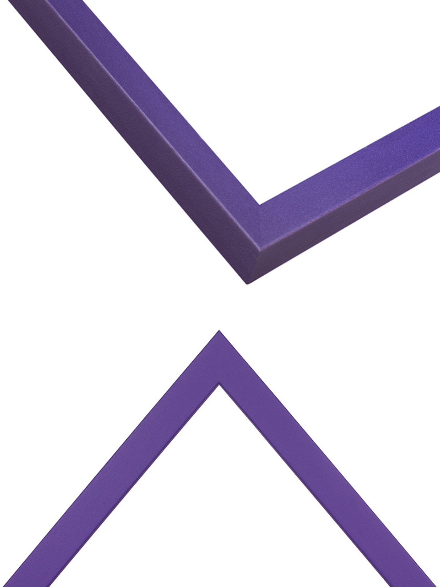 Deep Indigo picture frame chevron view