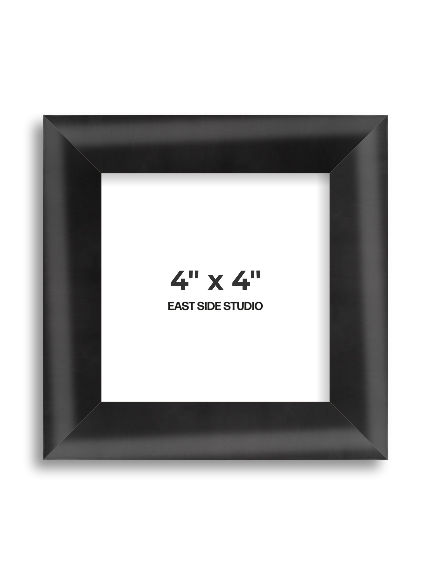 Black Wood Lacquer 4" x 4" picture frame