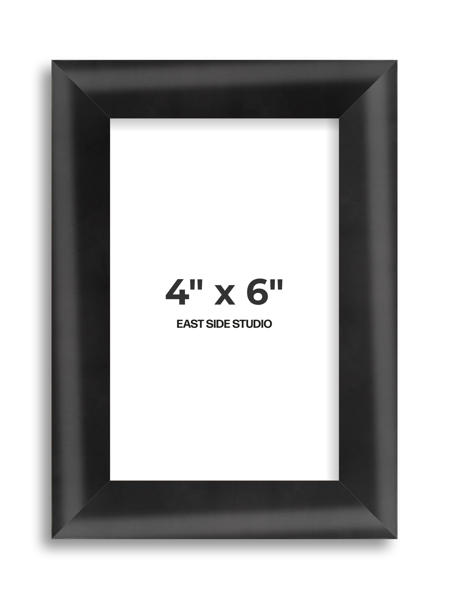 Black Wood Lacquer 4" x 6" picture frame