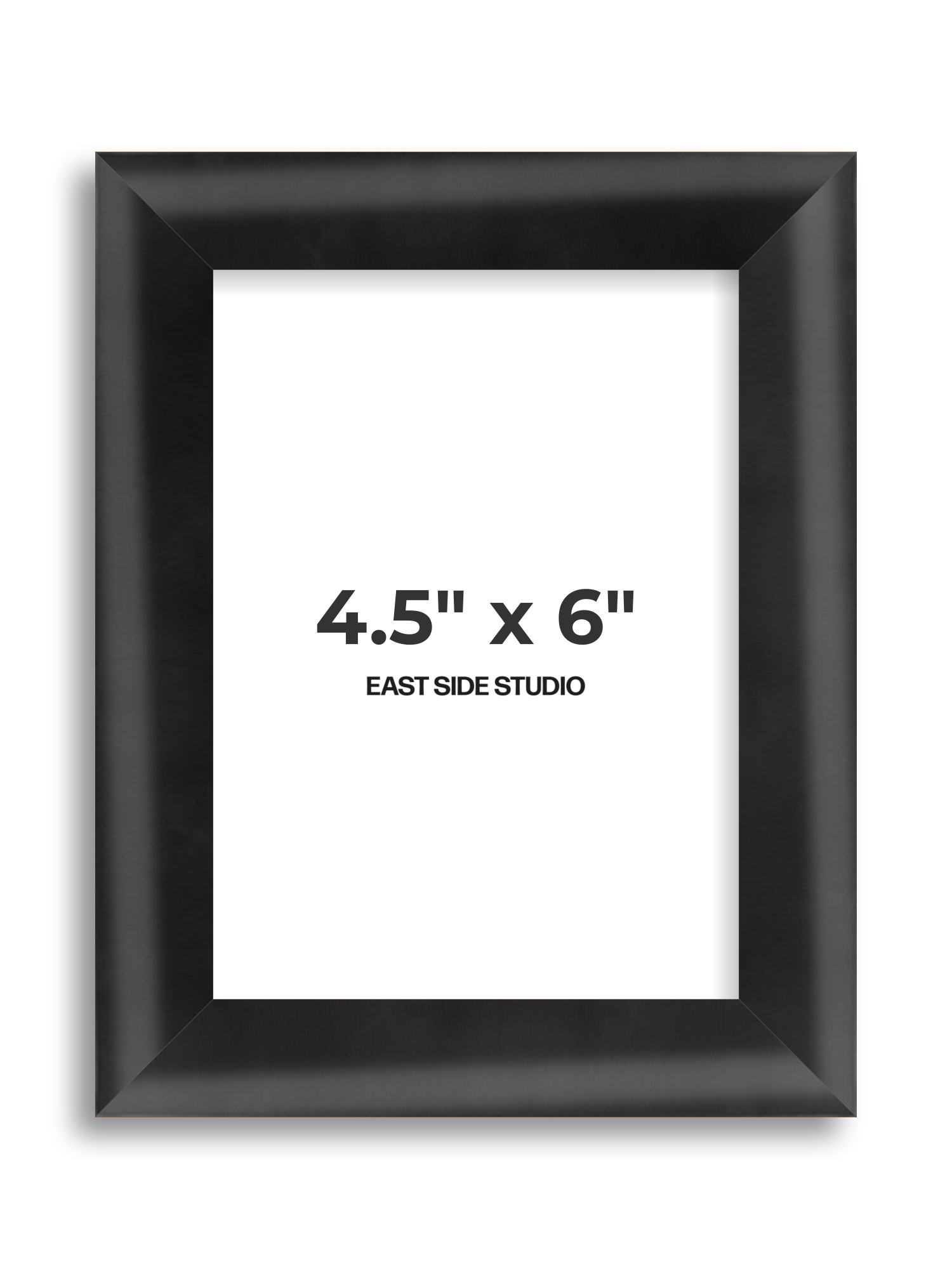 Black Wood Lacquer 4.5" x 6" picture frame
