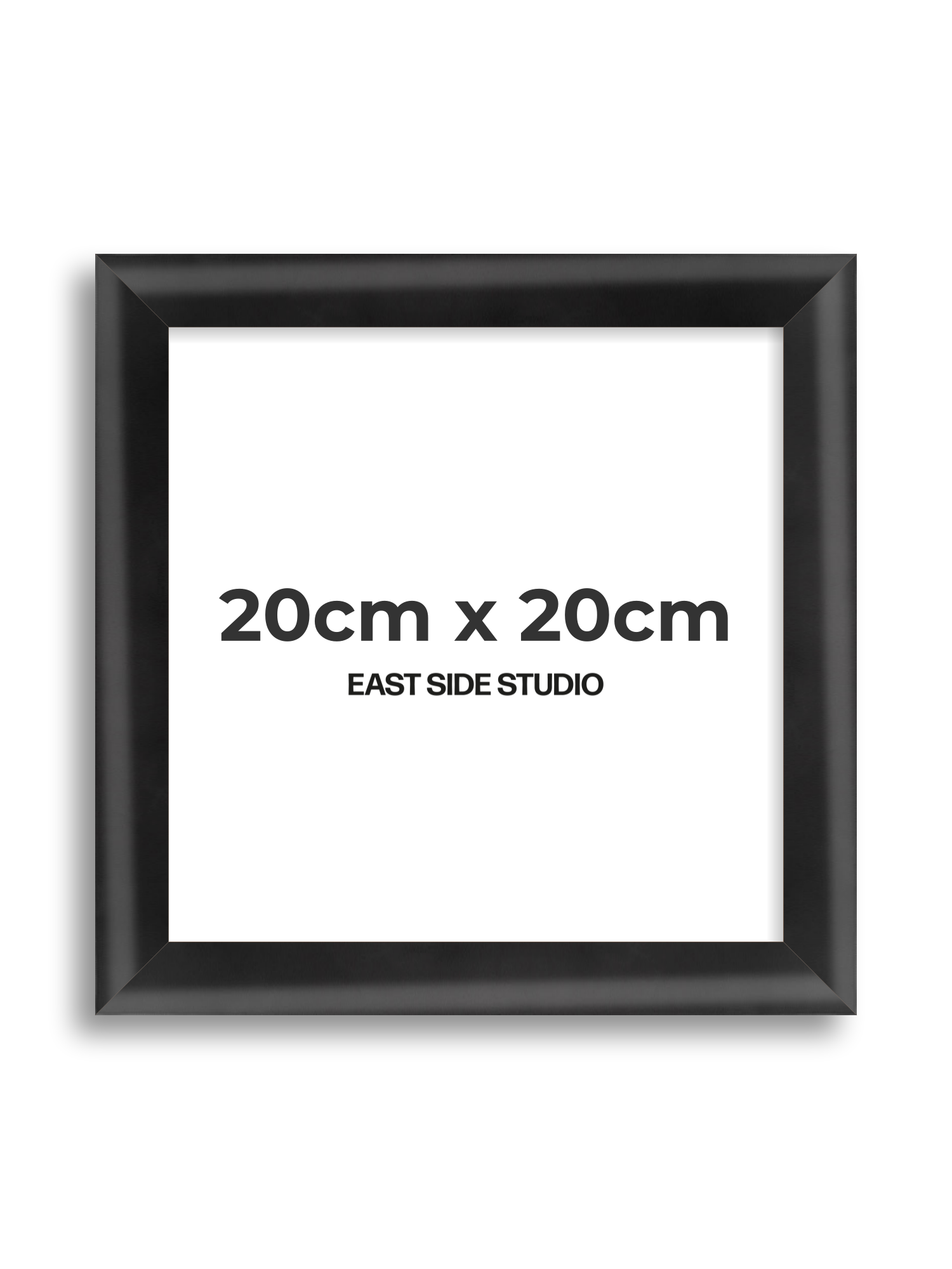 Black Wood Lacquer 20cm x 20cm picture frame