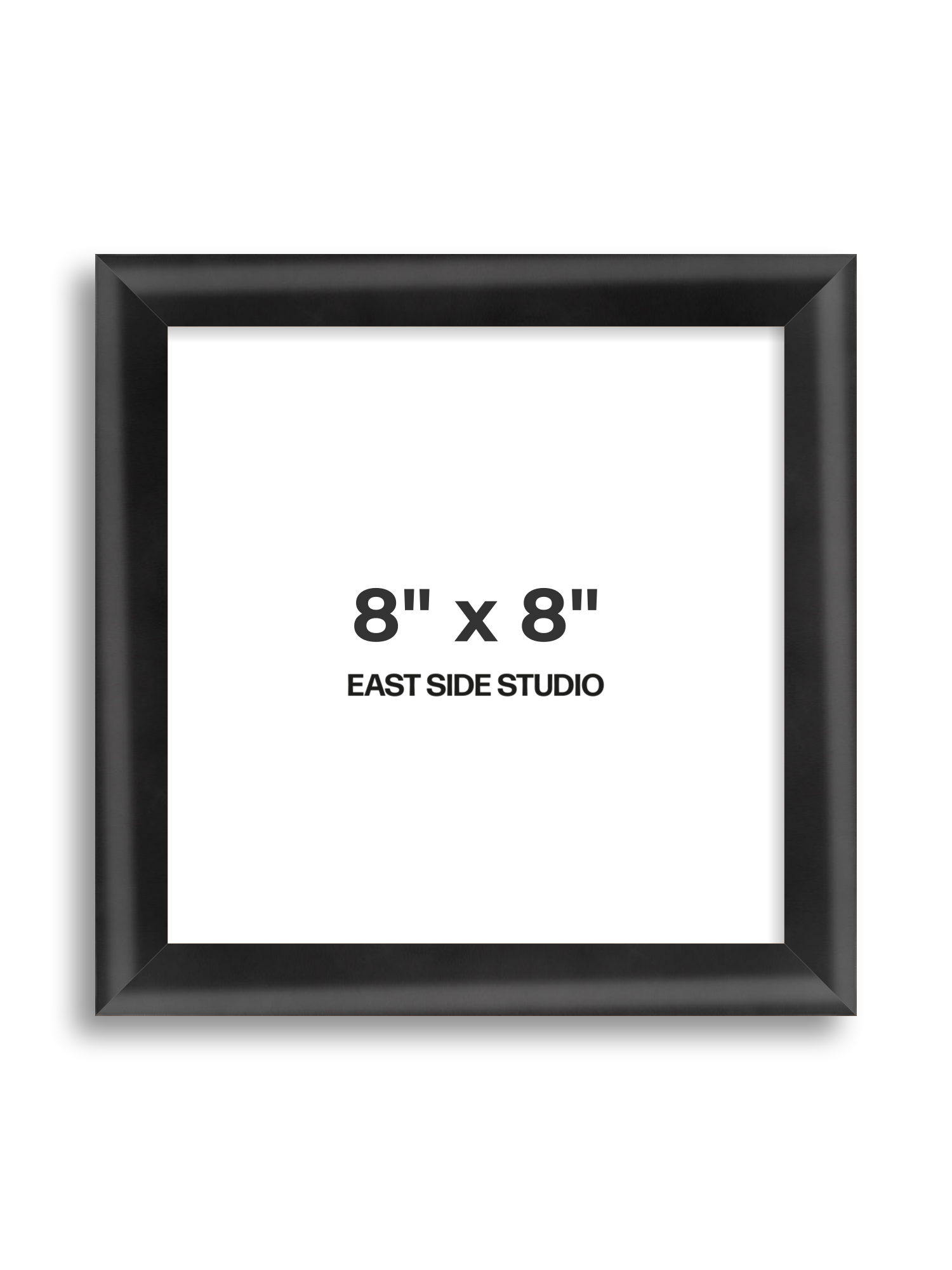 Black Wood Lacquer 8" x 8" picture frame