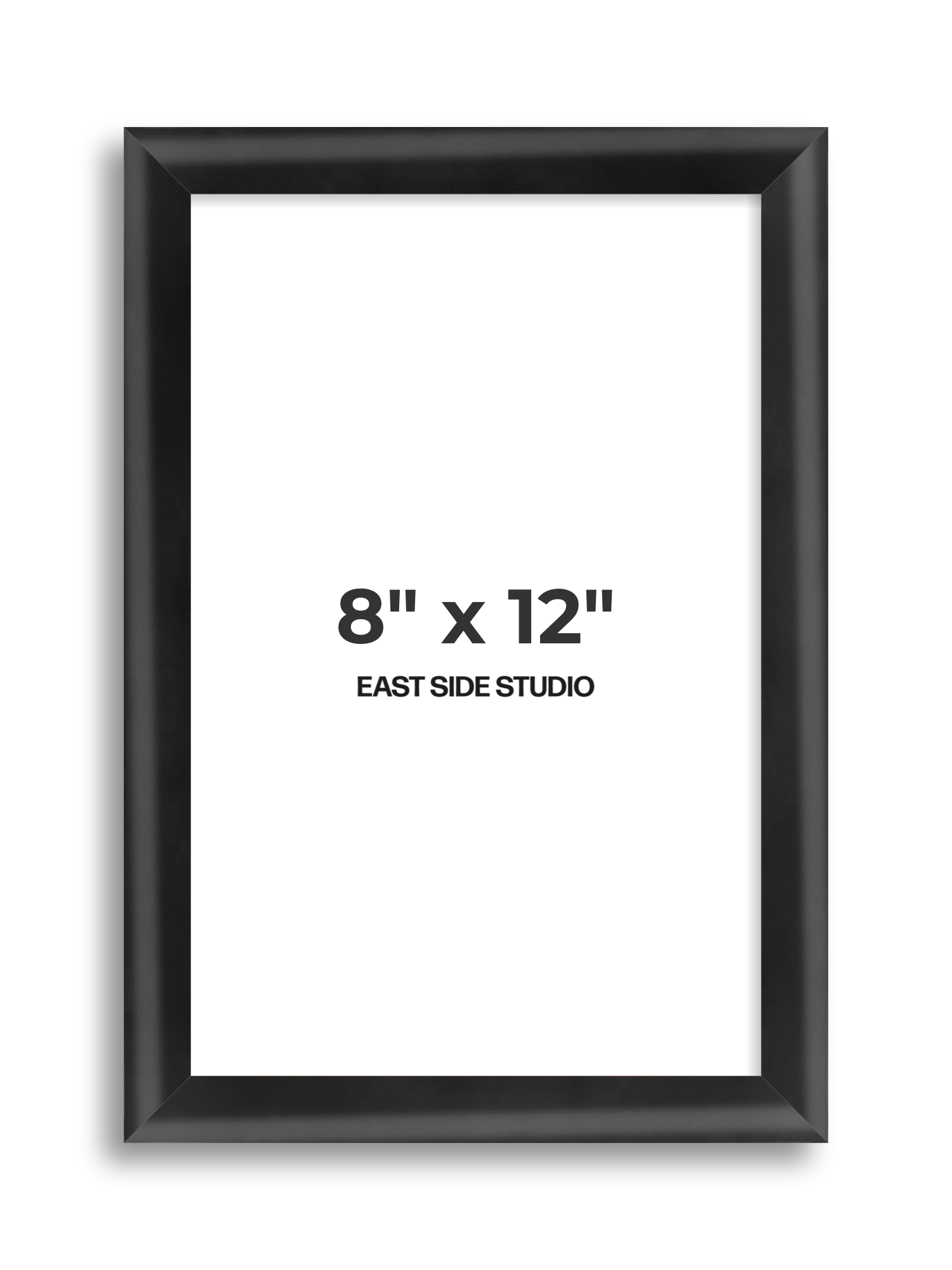 Black Wood Lacquer 8" x 12" picture frame