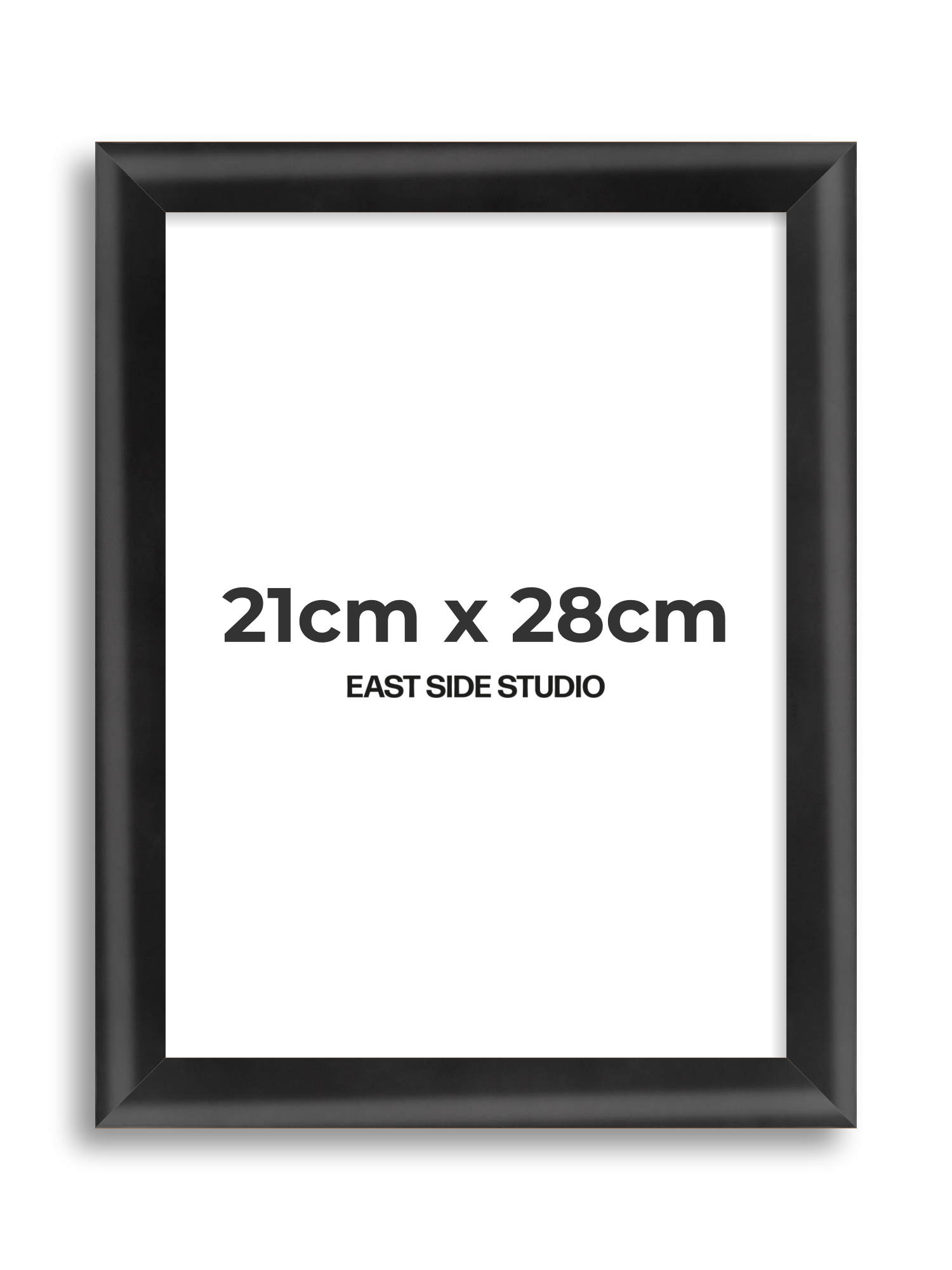 Black Wood Lacquer 21cm x 28cm picture frame