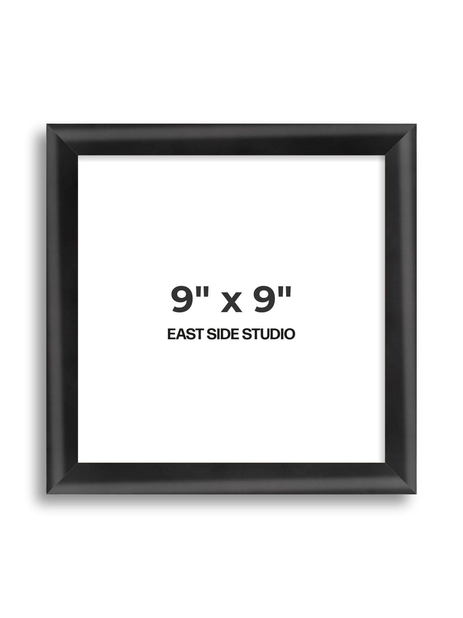 Black Wood Lacquer 9" x 9" picture frame
