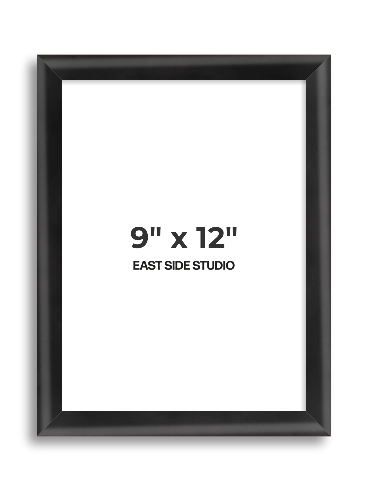 Black Wood Lacquer 9" x 12" picture frame
