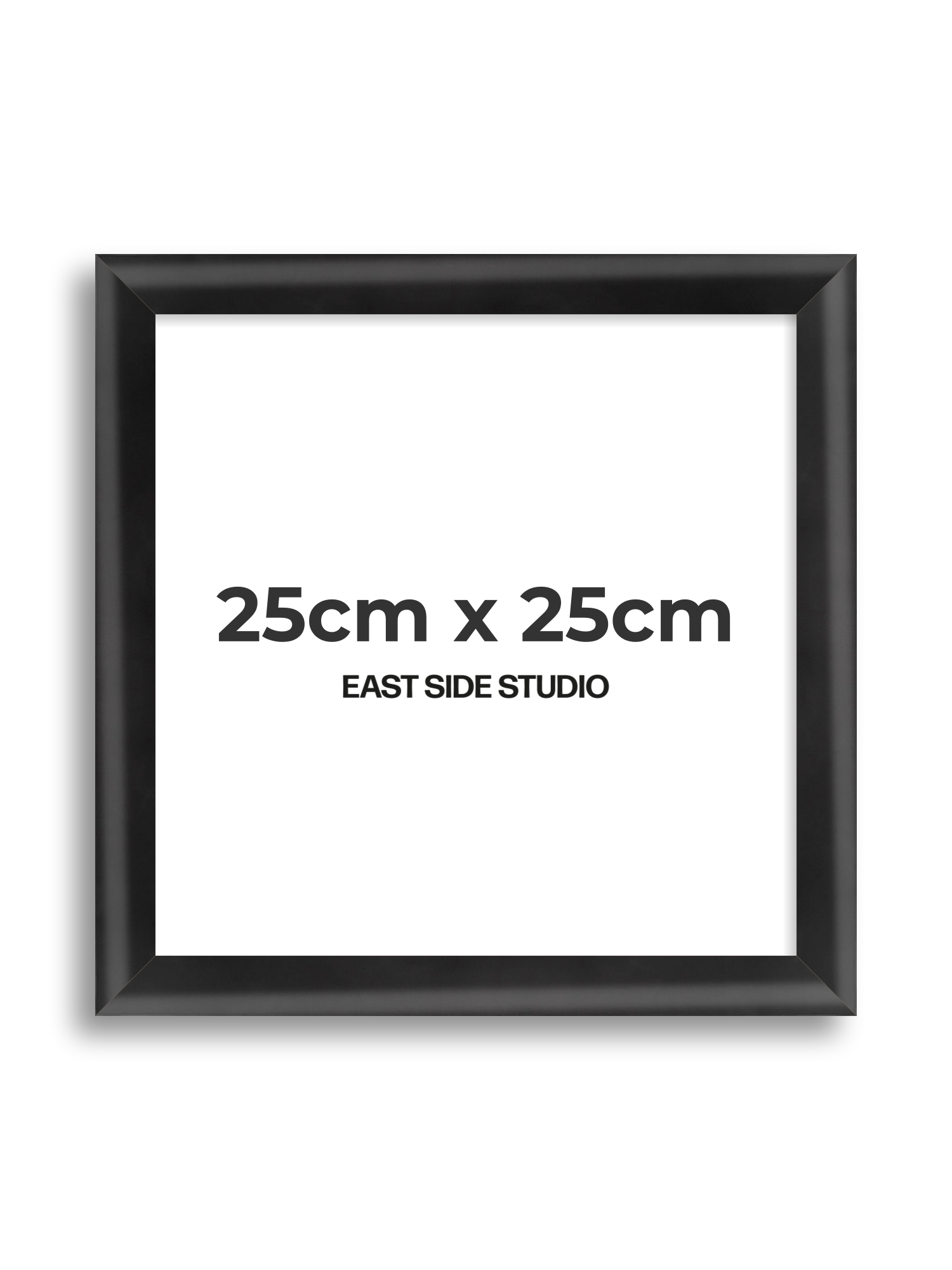 Black Wood Lacquer 25cm x 25cm picture frame