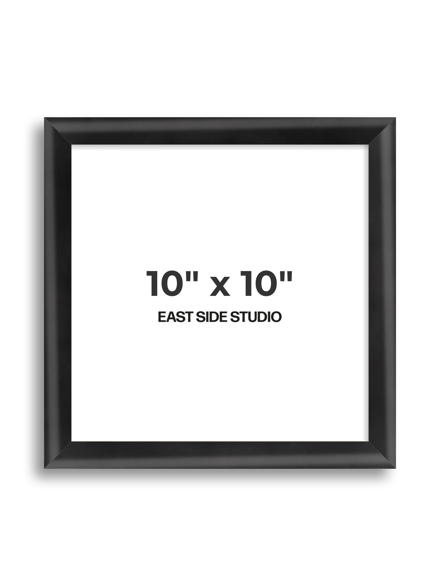 Black Wood Lacquer 10" x 10" picture frame