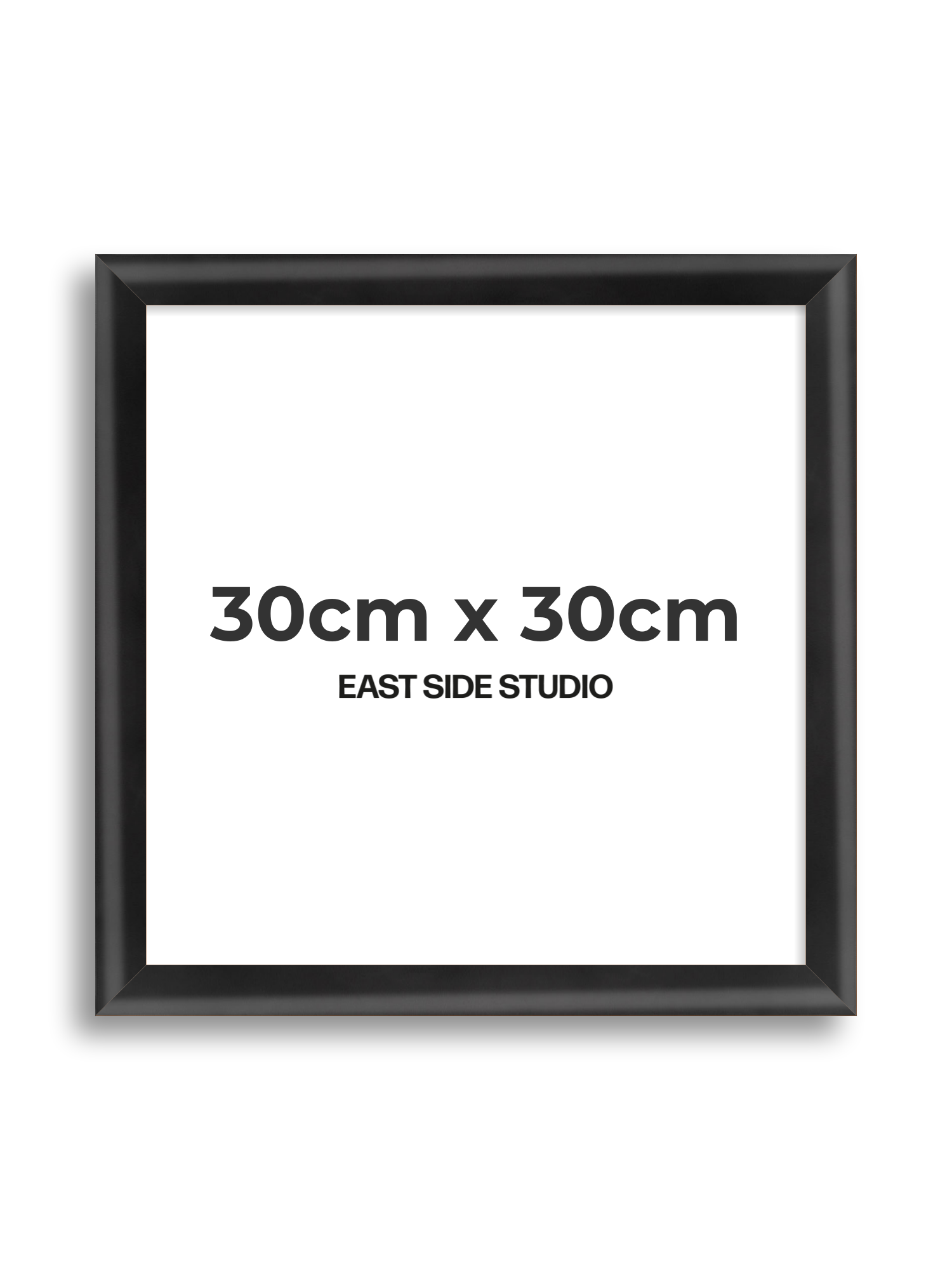 Black Wood Lacquer 30cm x 30cm picture frame
