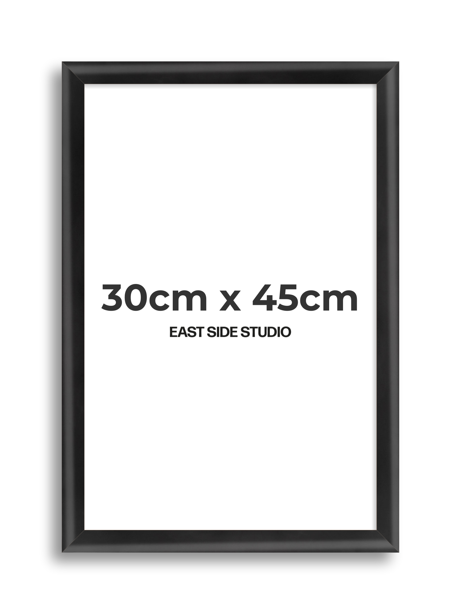 Black Wood Lacquer 30cm x 45cm picture frame