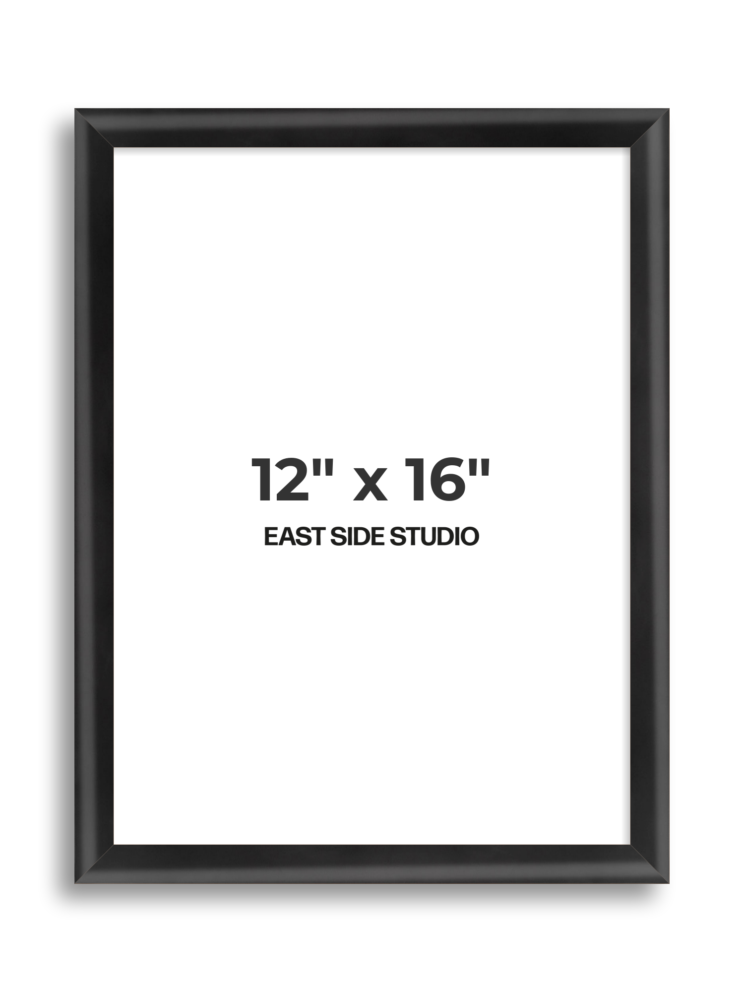 Black Wood Lacquer 12" x 16" picture frame