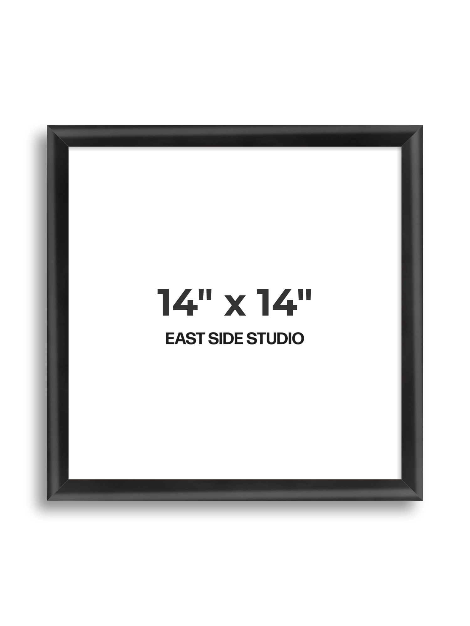 Black Wood Lacquer 14" x 14" picture frame