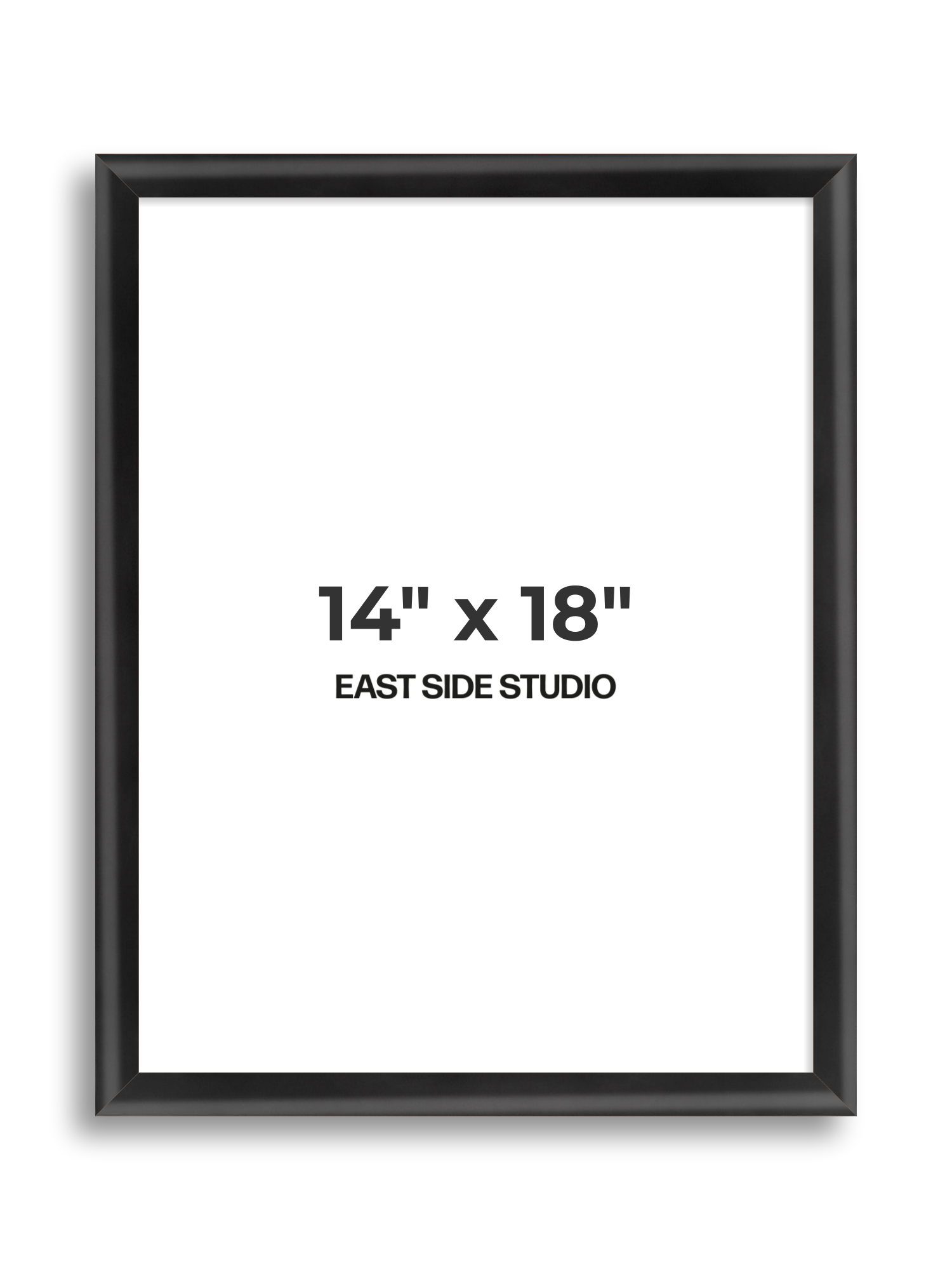 Black Wood Lacquer 14" x 18" picture frame