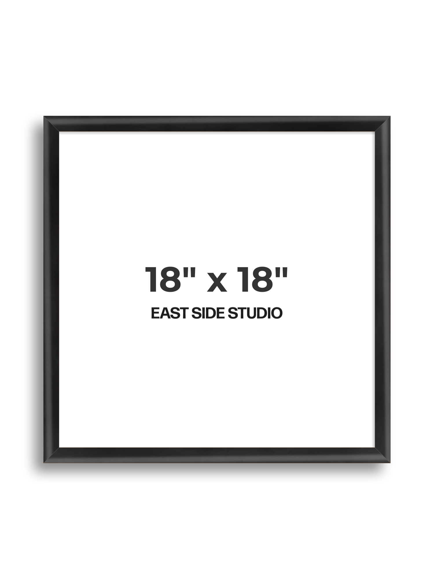 Black Wood Lacquer 18" x 18" picture frame