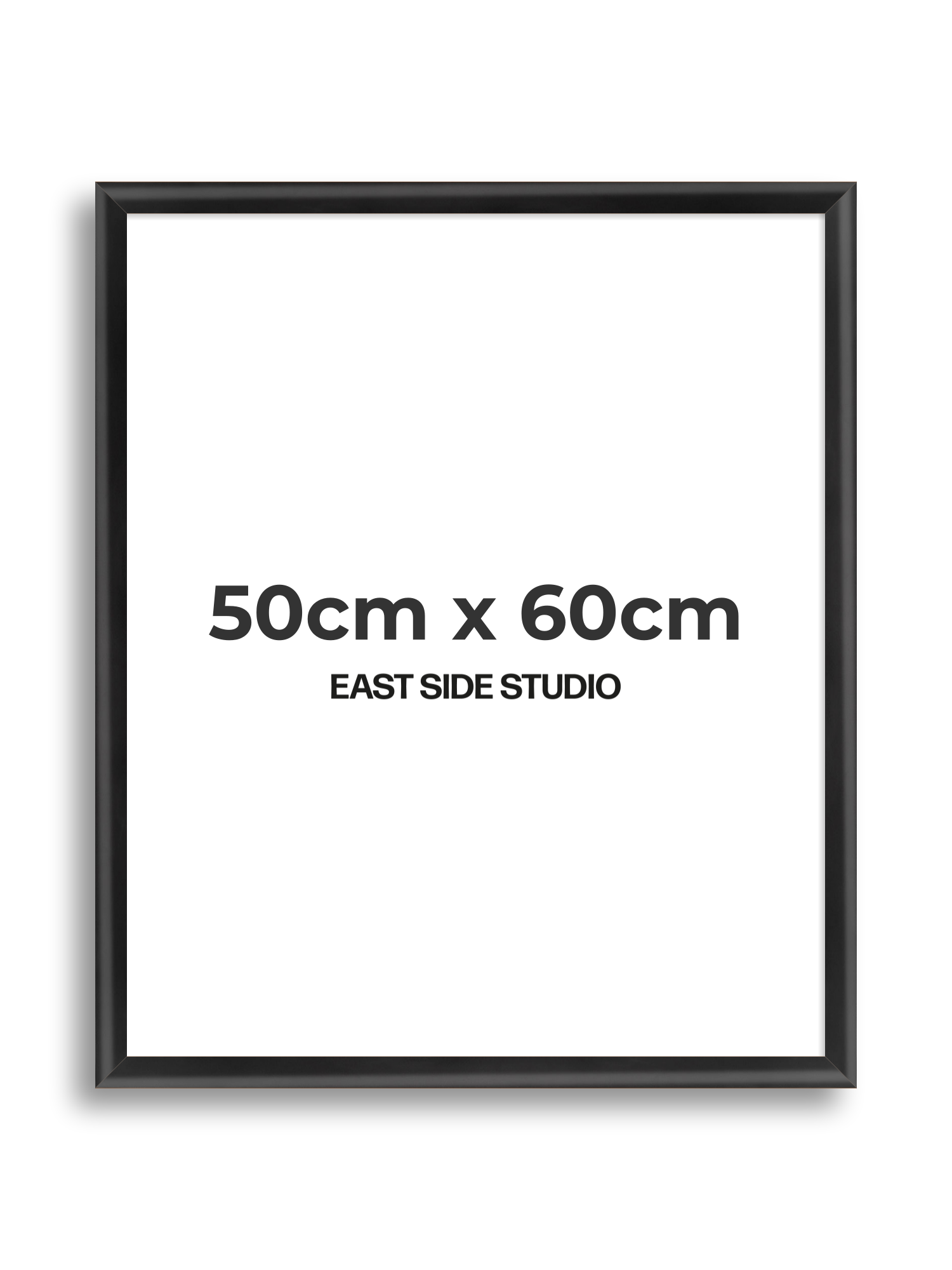 Black Wood Lacquer 50cm x 60cm picture frame