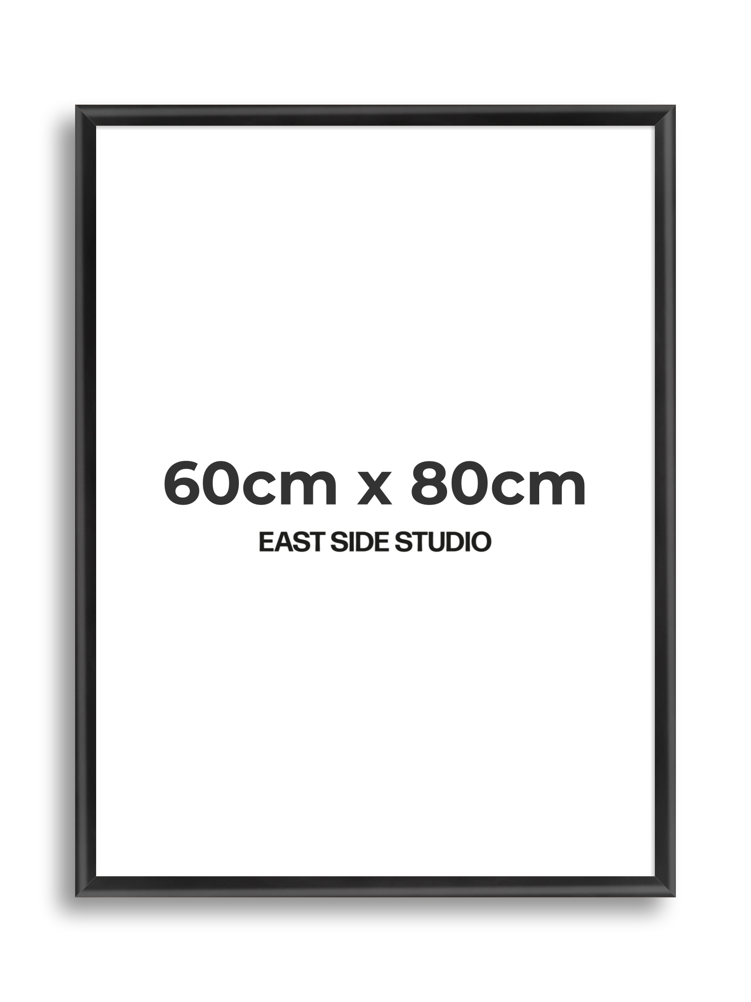 Black Wood Lacquer 60cm x 80cm picture frame