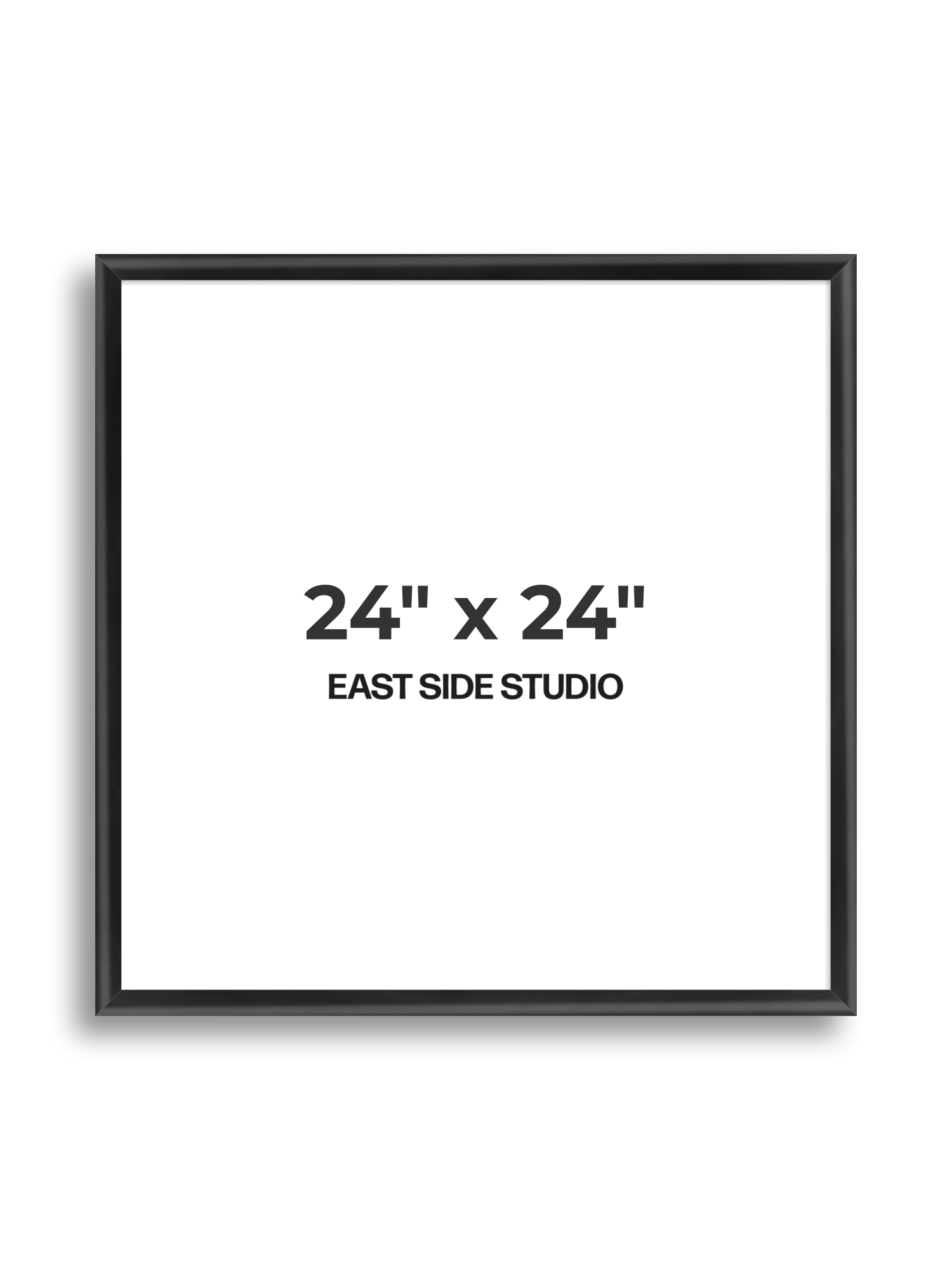 Black Wood Lacquer 24" x 24" picture frame