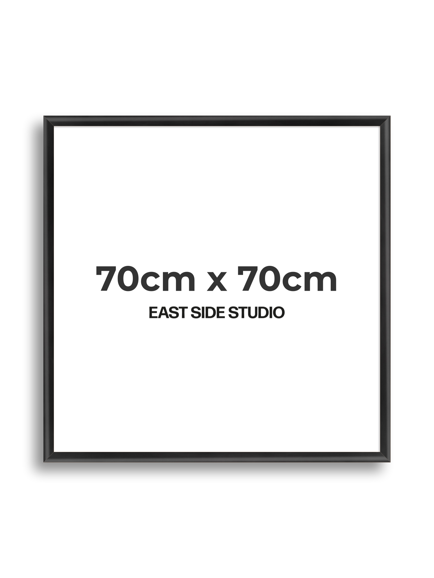 Black Wood Lacquer 70cm x 70cm picture frame