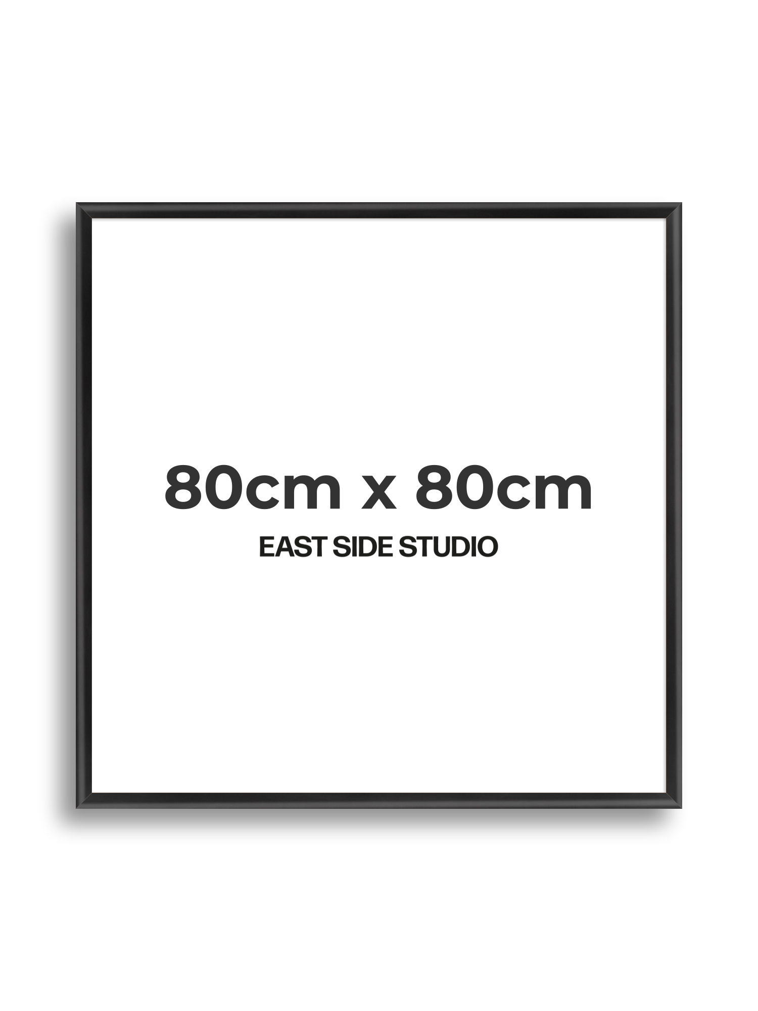 Black Wood Lacquer 80cm x 80cm picture frame