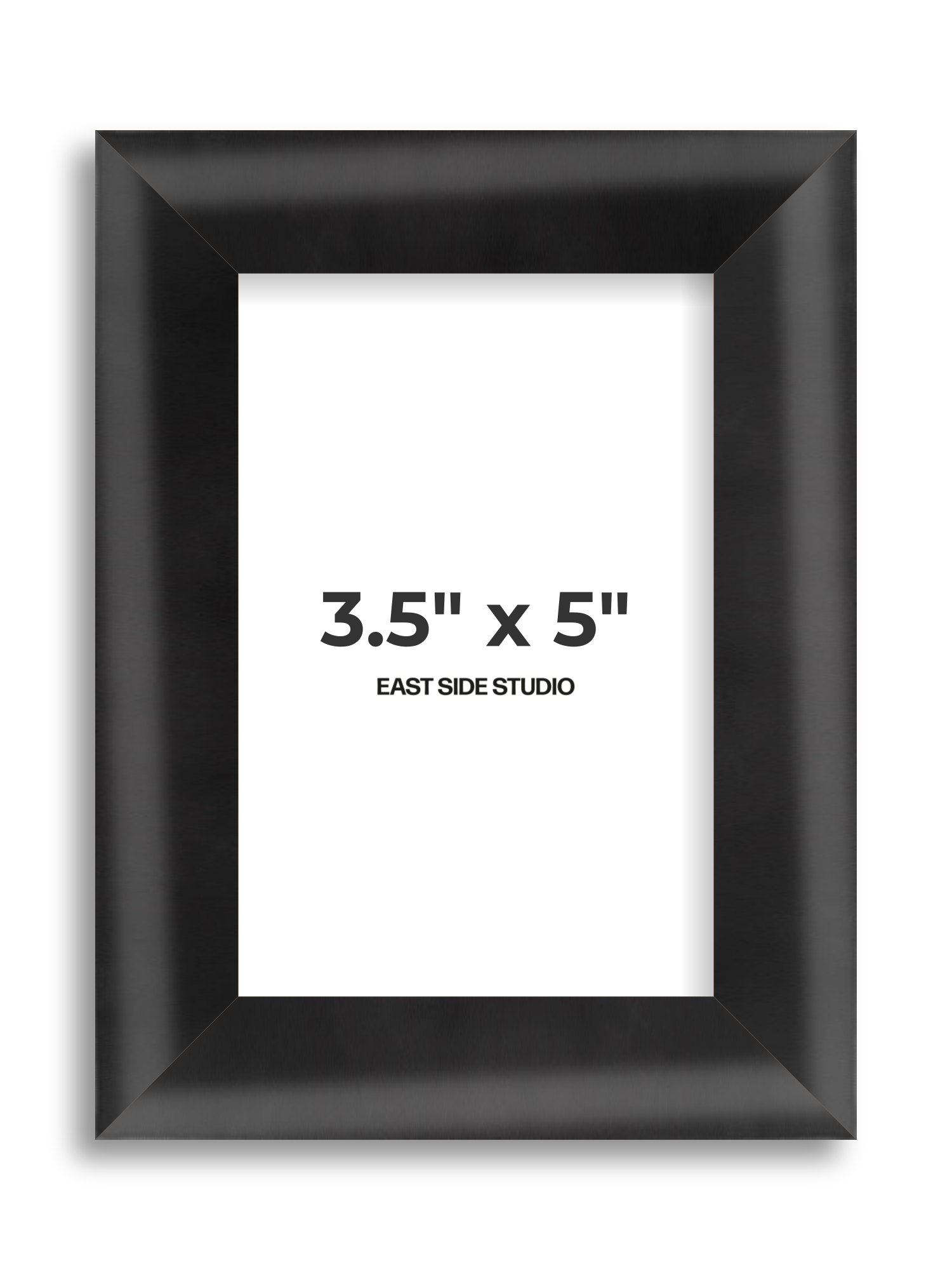 Black Wood Lacquer 3.5" x 5" picture frame