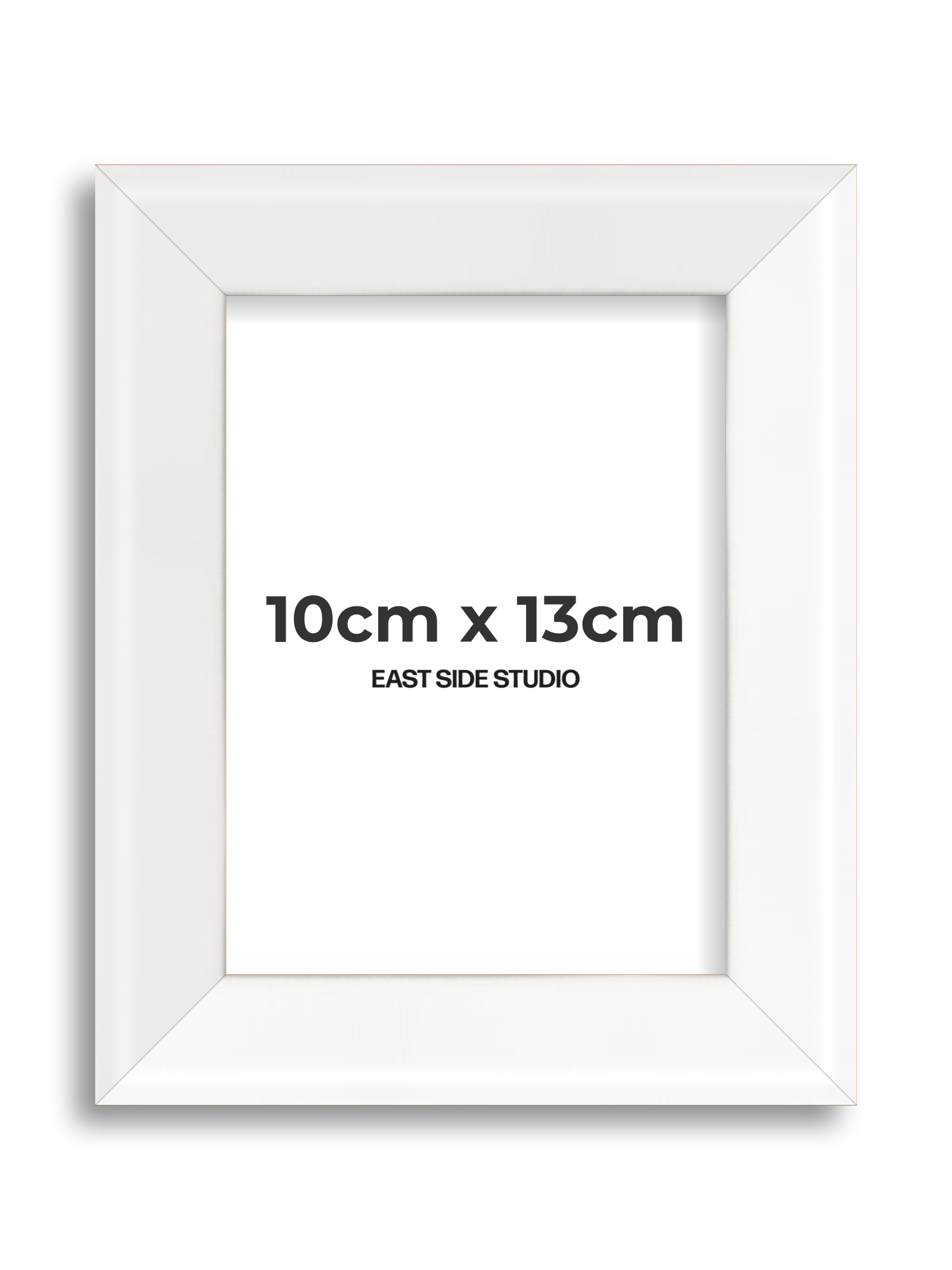 White Lacquer 10cm x 13cm picture frame