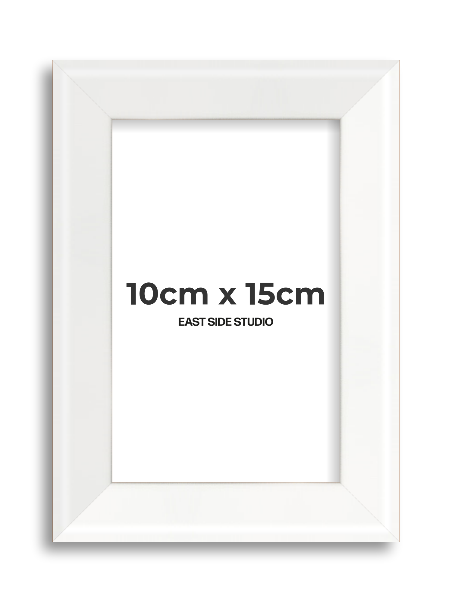 White Lacquer 10cm x 15cm picture frame