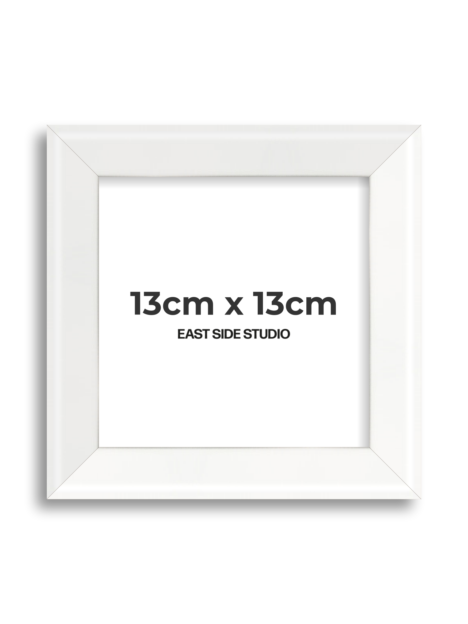 White Lacquer 13cm x 13cm picture frame