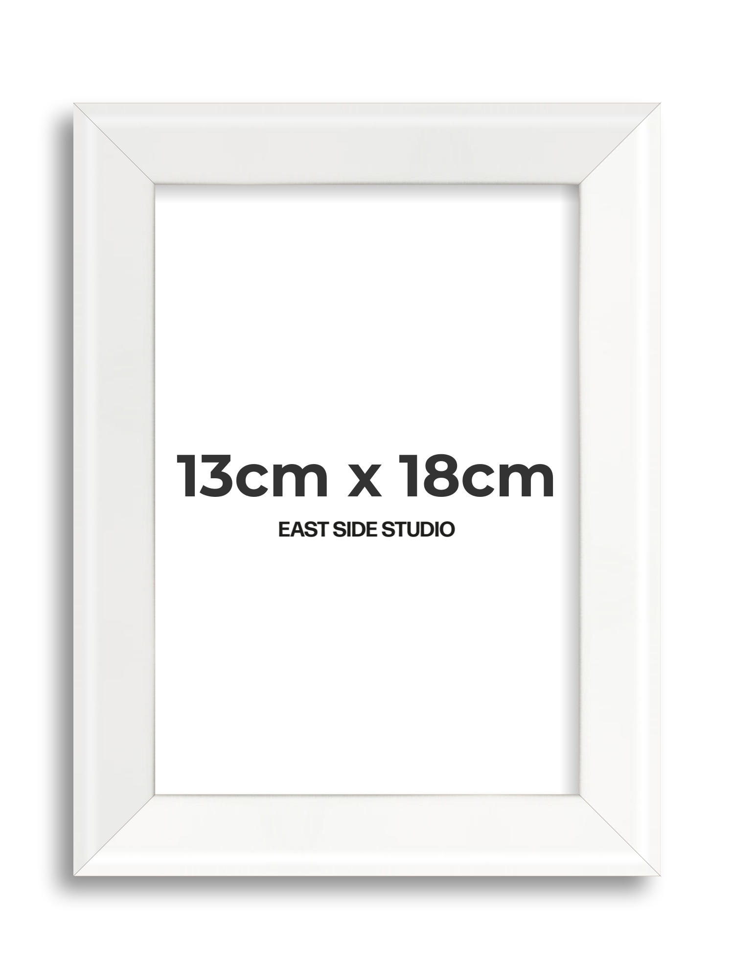 White Lacquer 13cm x 18cm picture frame