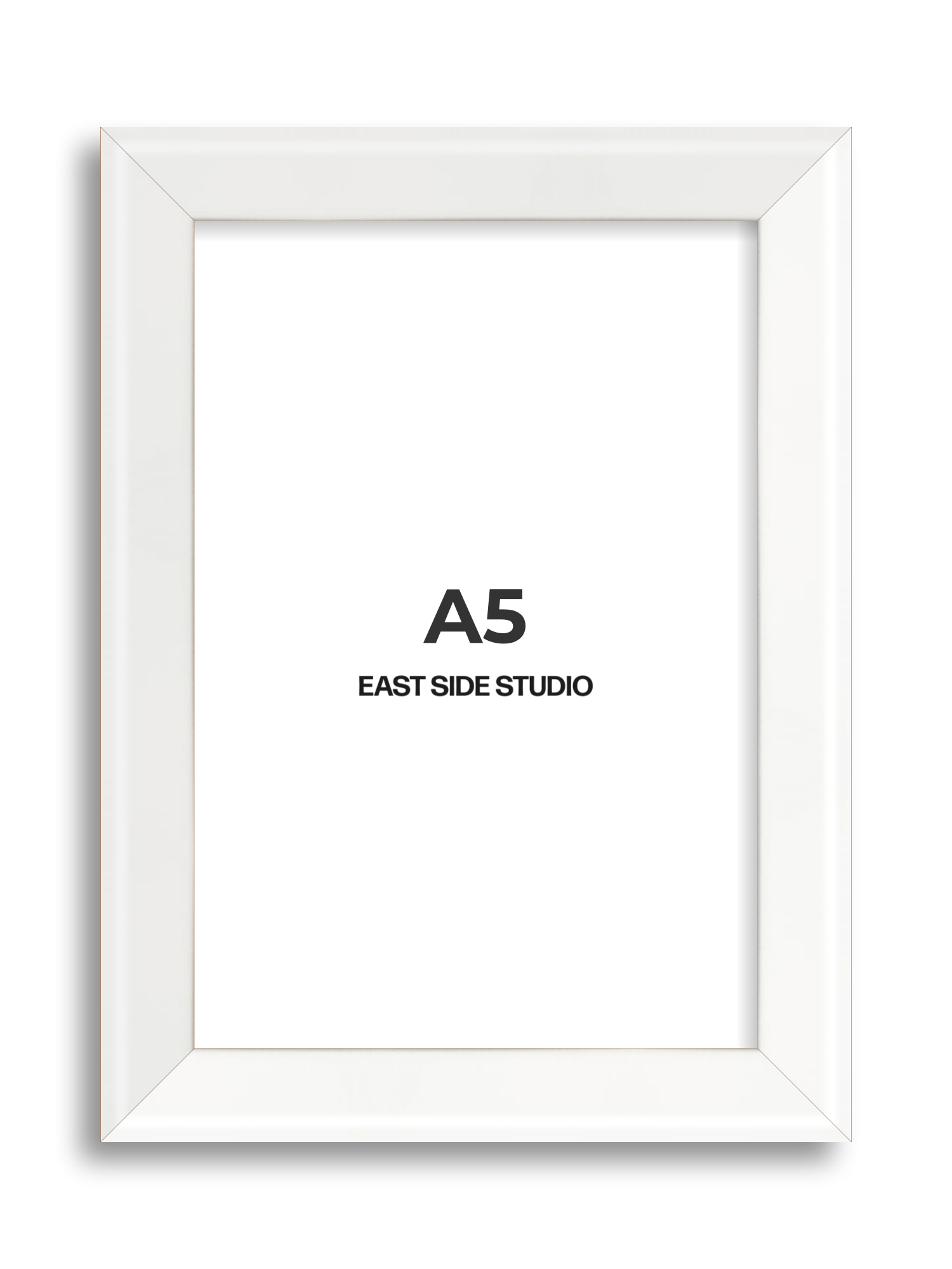 White Lacquer A5 picture frame