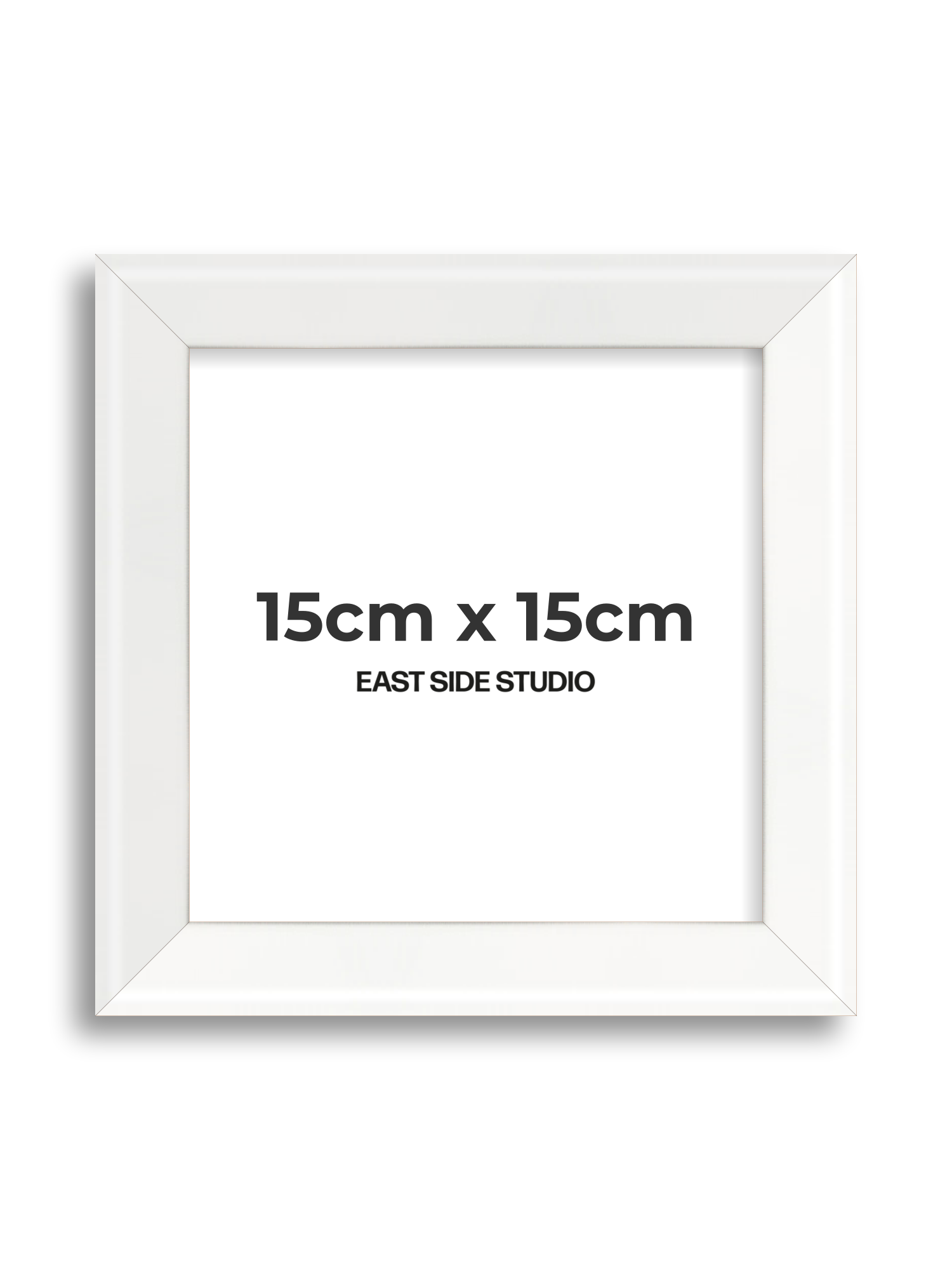 White Lacquer 15cm x 15cm picture frame