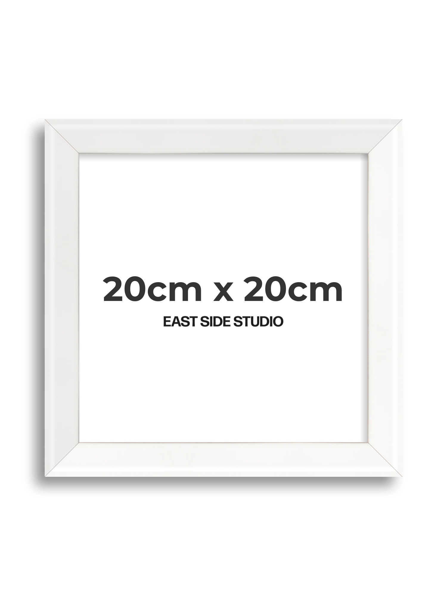 White Lacquer 20cm x 20cm picture frame