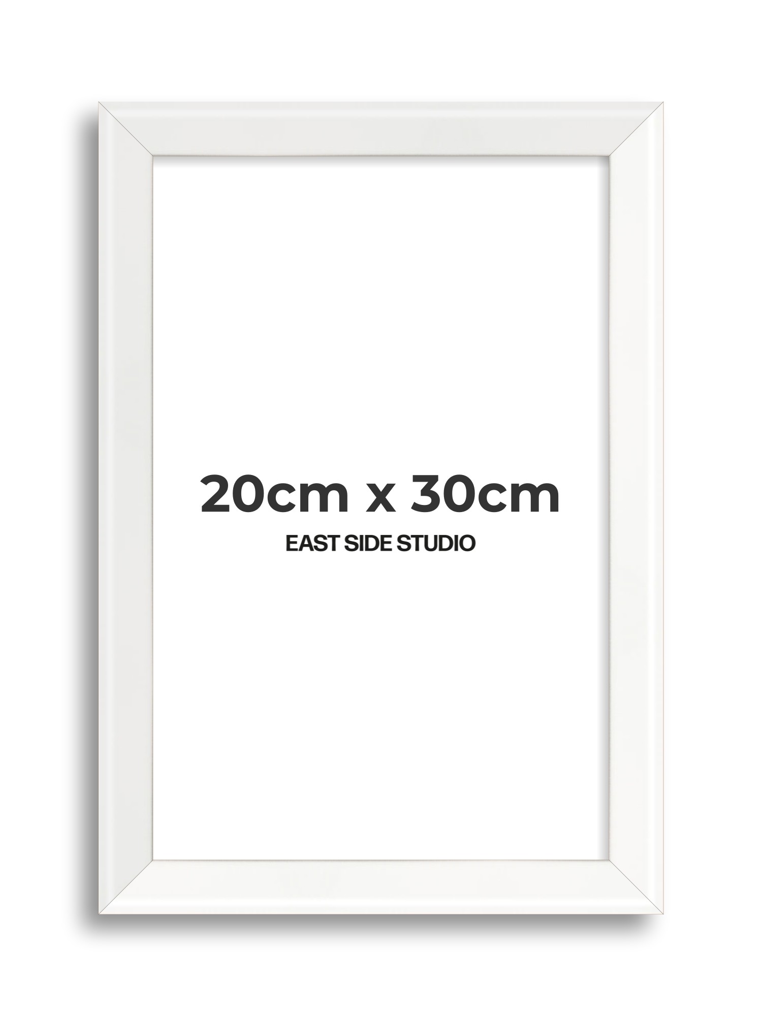 White Lacquer 20cm x 30cm picture frame