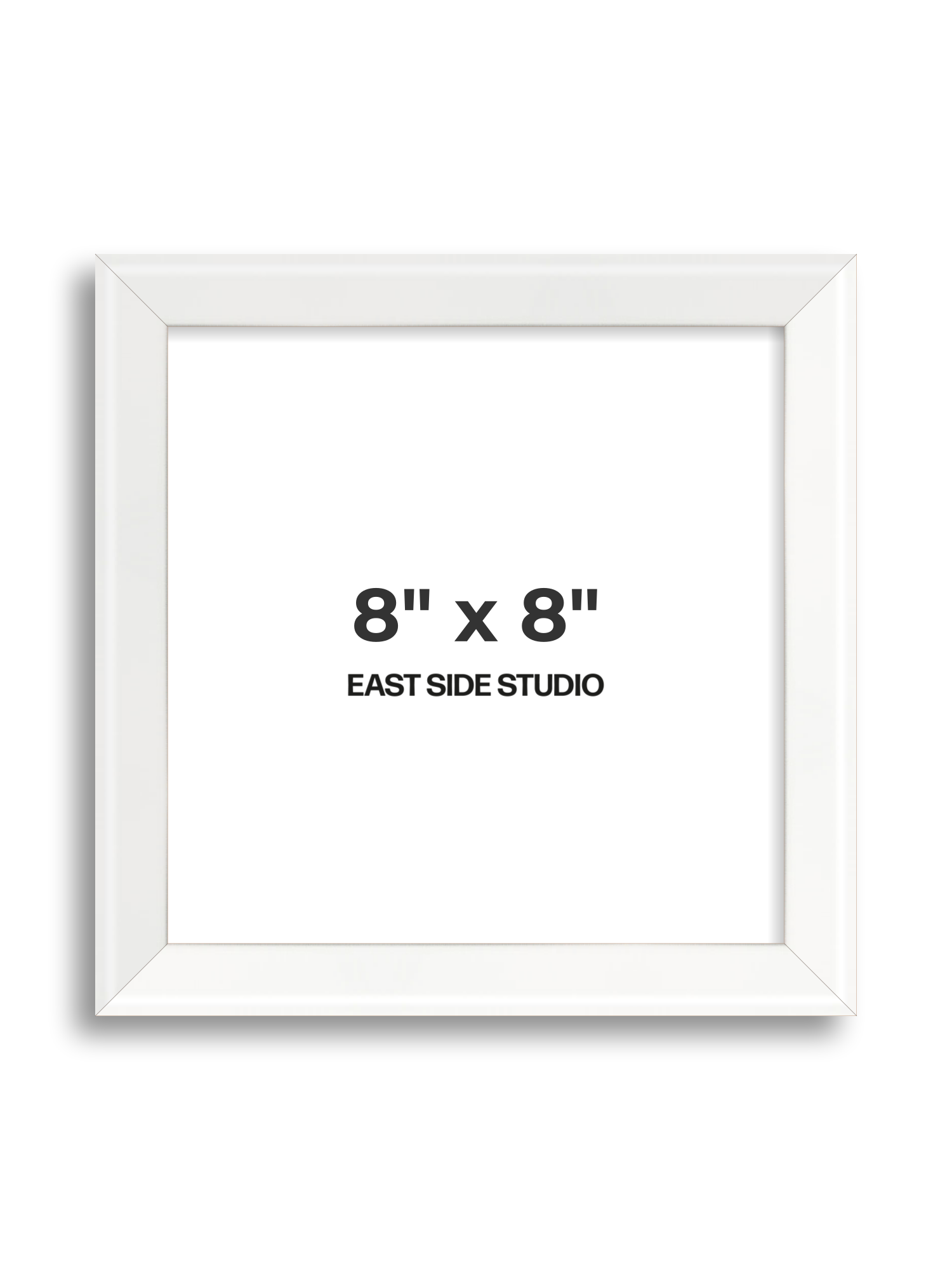 White Lacquer 8" x 8" picture frame