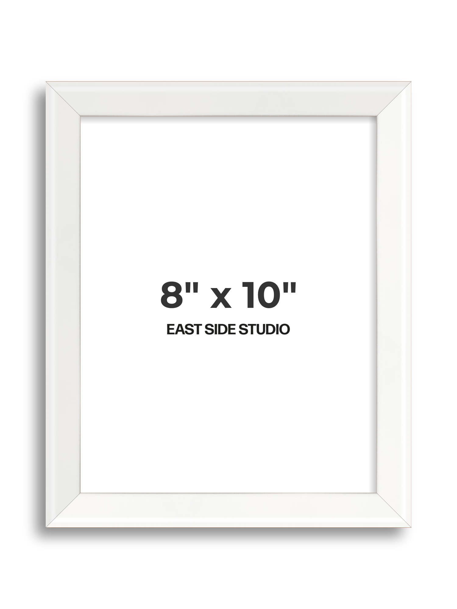 White Lacquer 8" x 10" picture frame