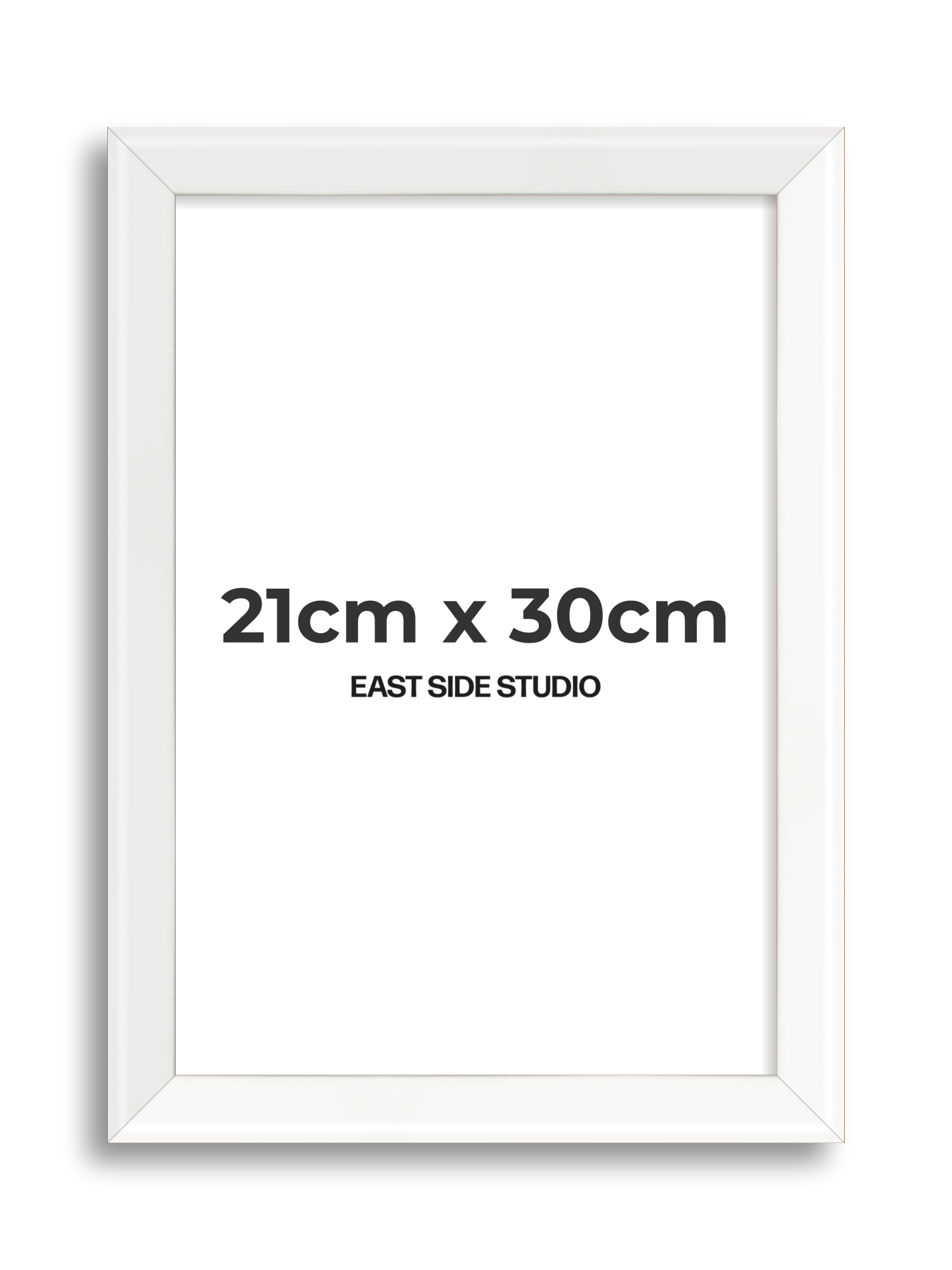White Lacquer 21cm x 30cm picture frame